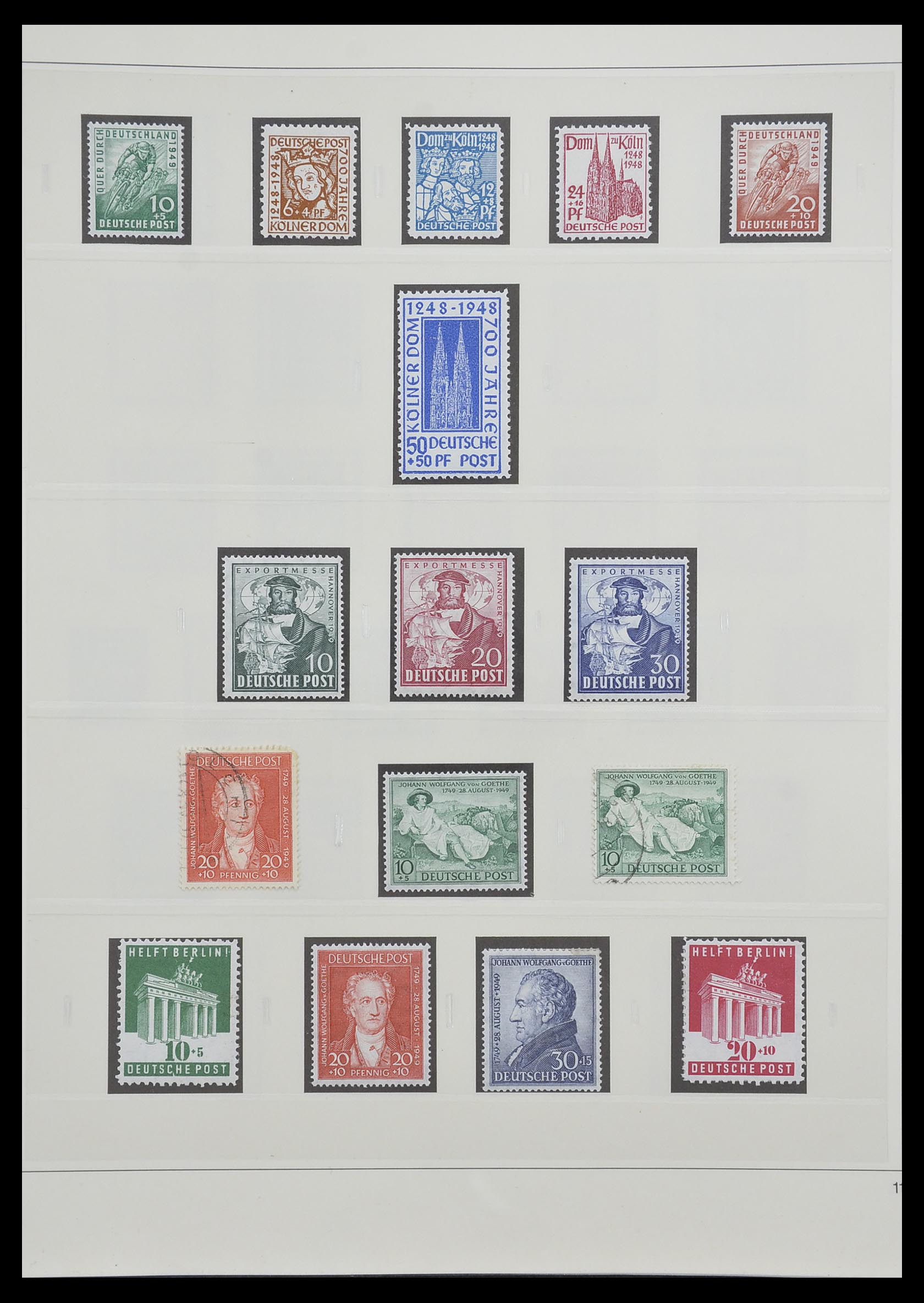 33208 011 - Stamp collection 33208 German Zones 1945-1949.
