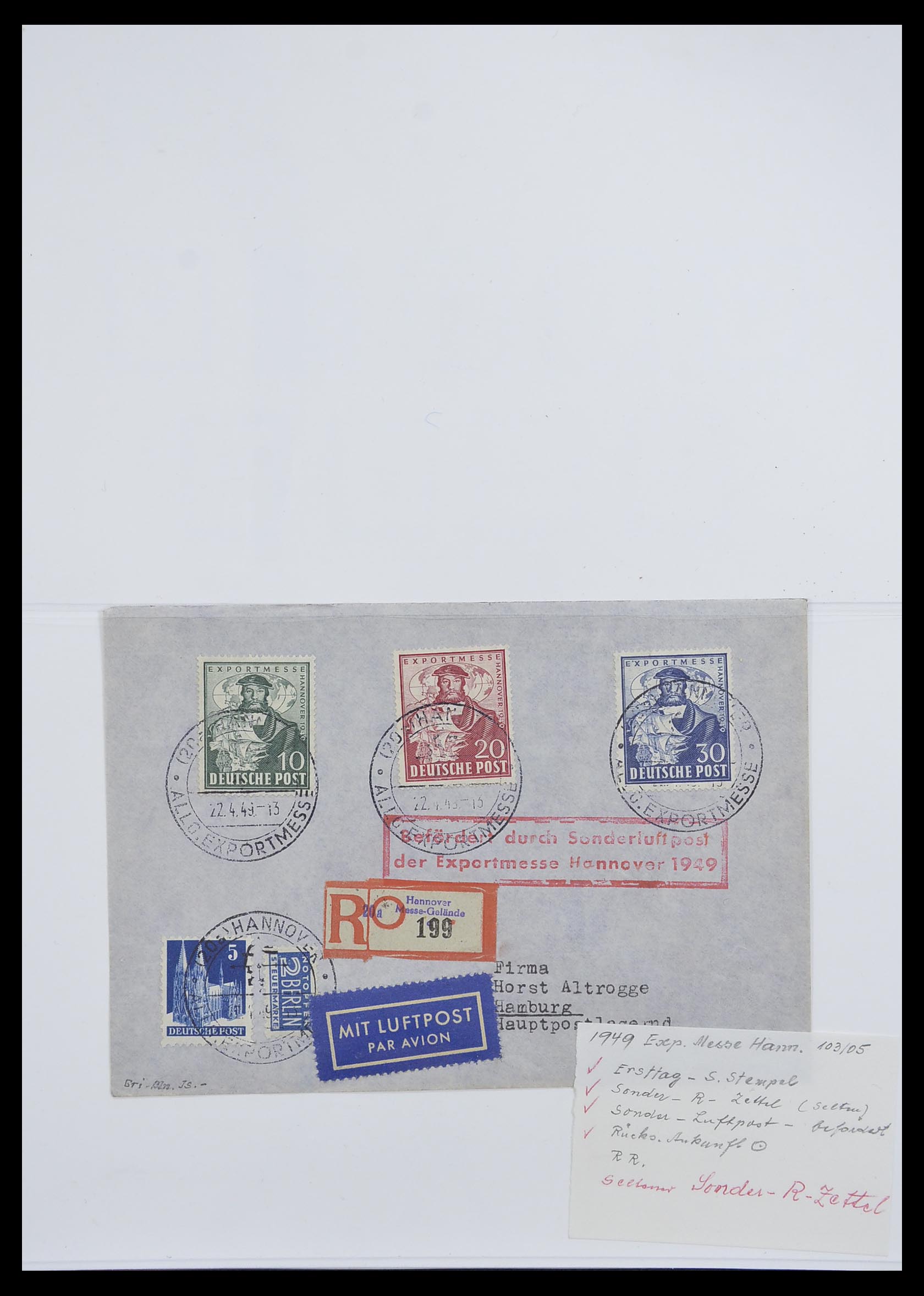 33208 015 - Postzegelverzameling 33208 Duitse Zones 1945-1949.