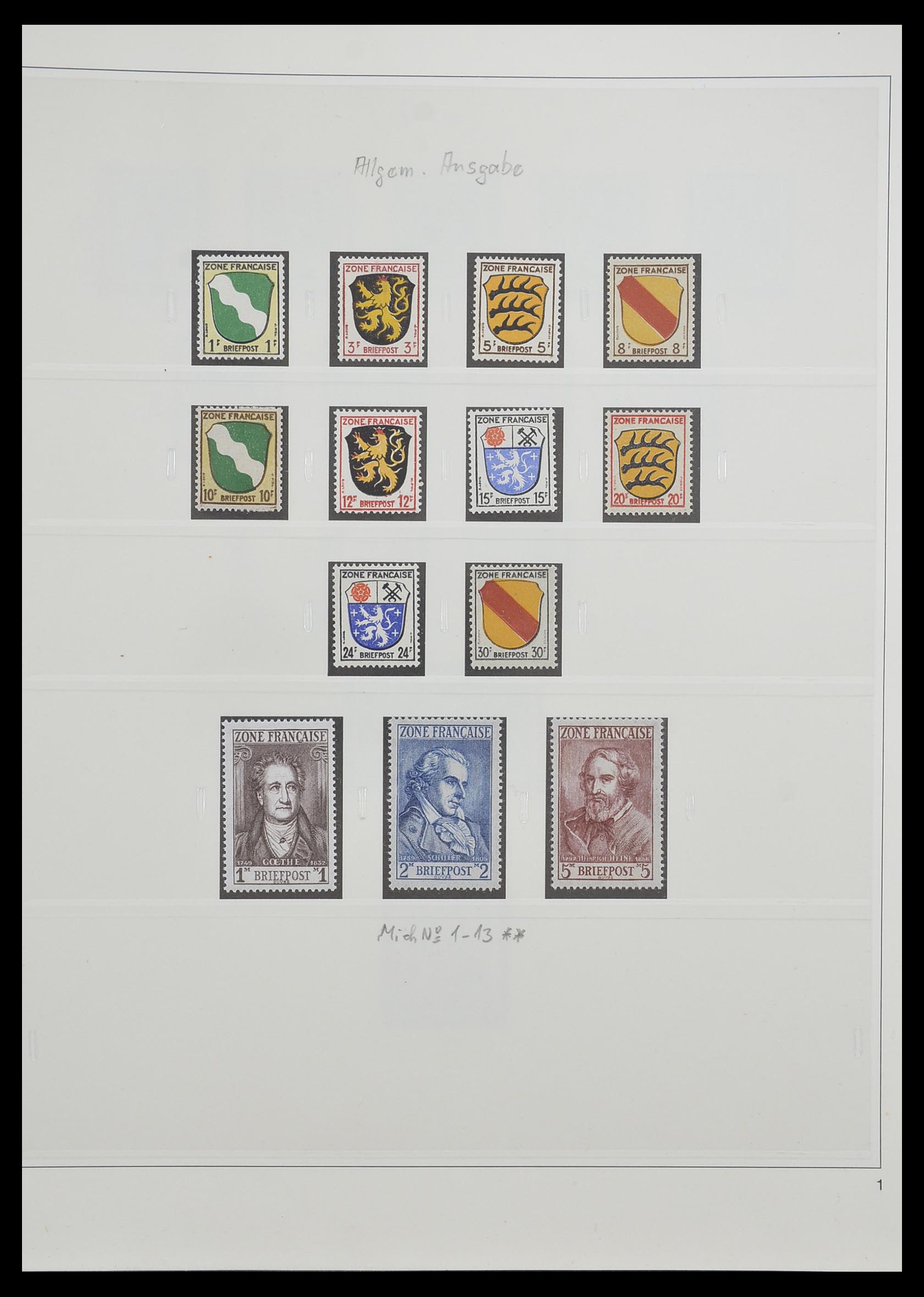 33208 017 - Stamp collection 33208 German Zones 1945-1949.