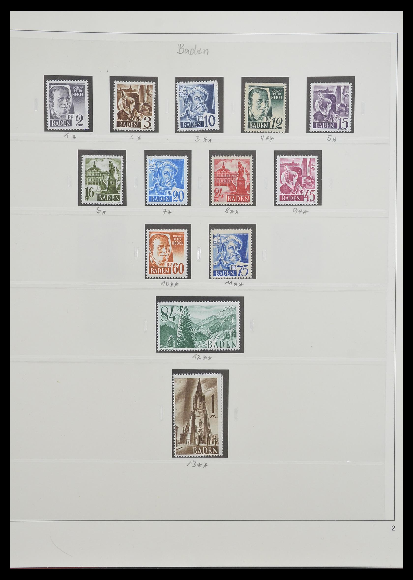 33208 018 - Stamp collection 33208 German Zones 1945-1949.
