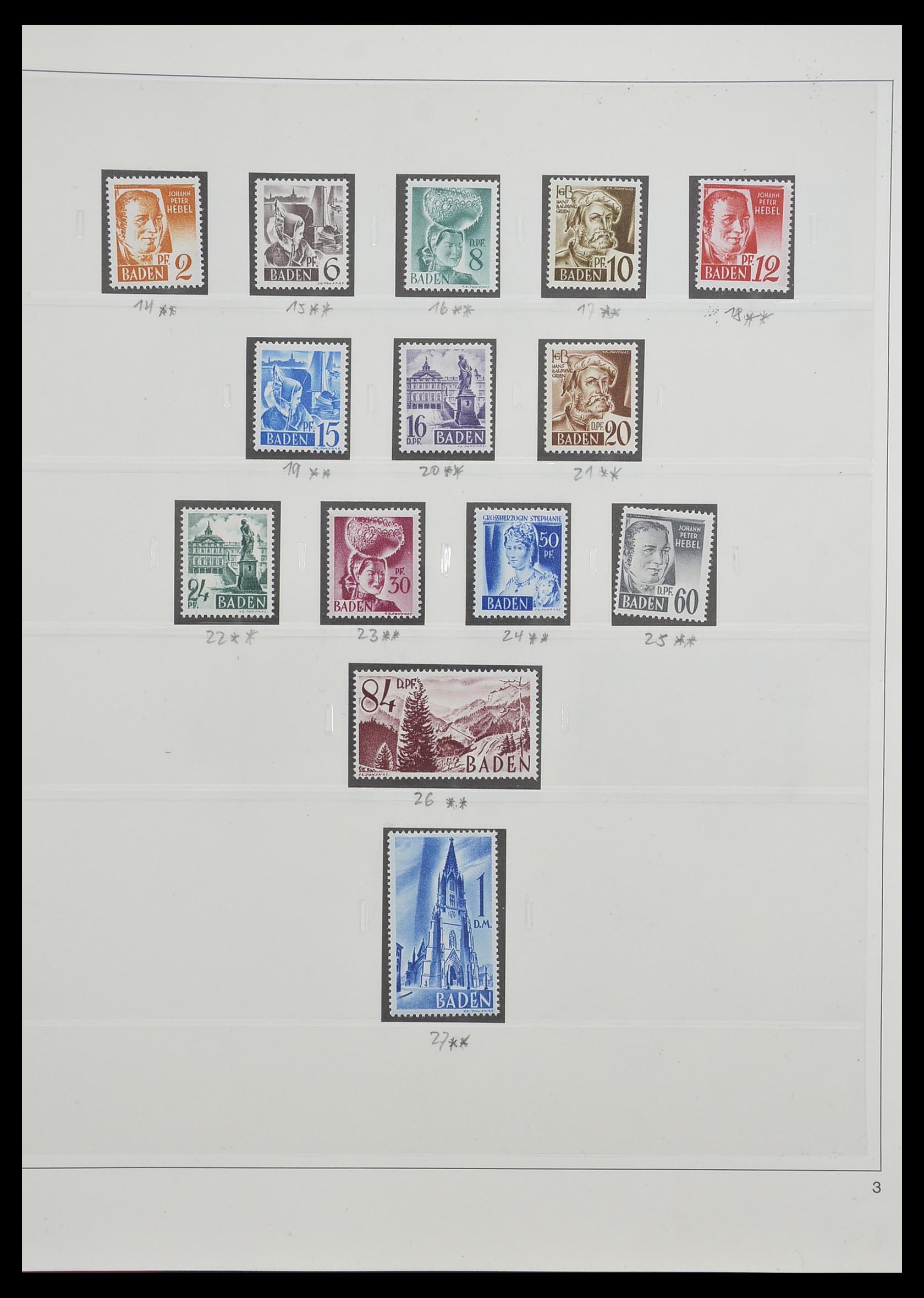 33208 019 - Stamp collection 33208 German Zones 1945-1949.