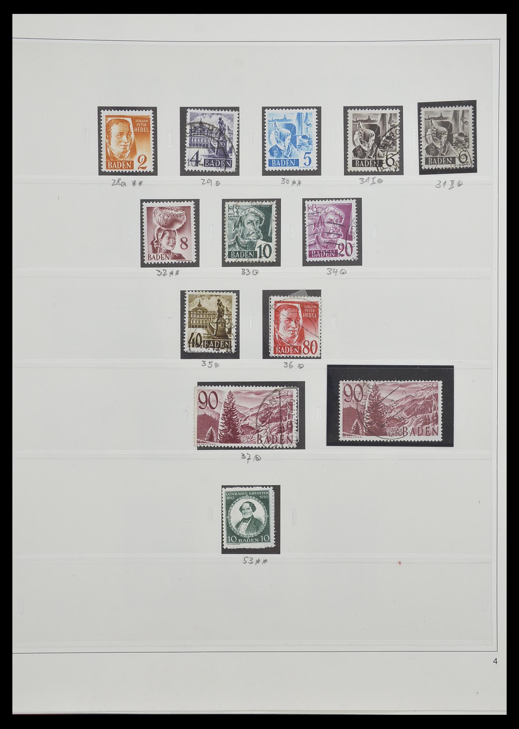 33208 020 - Stamp collection 33208 German Zones 1945-1949.
