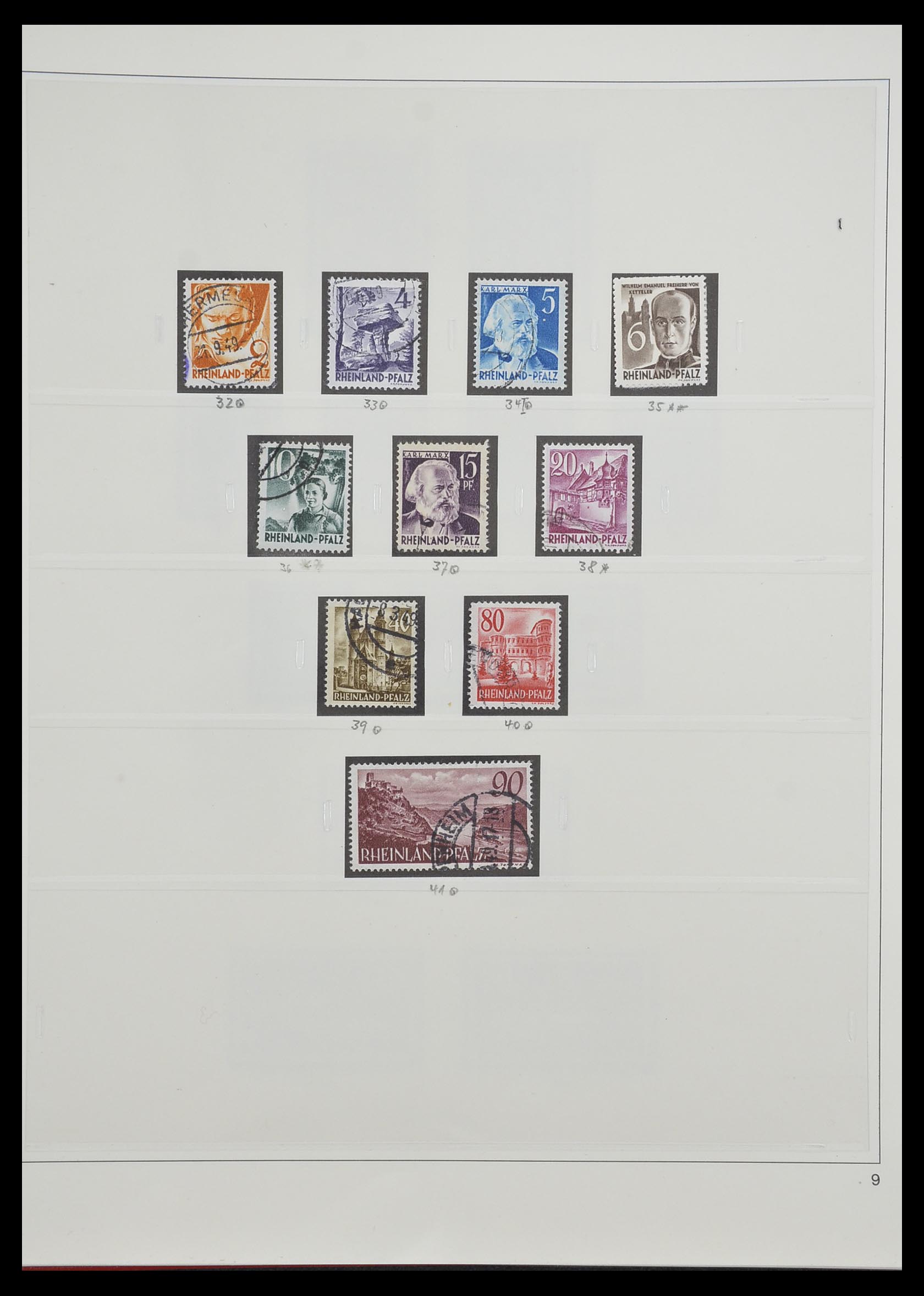 33208 025 - Stamp collection 33208 German Zones 1945-1949.