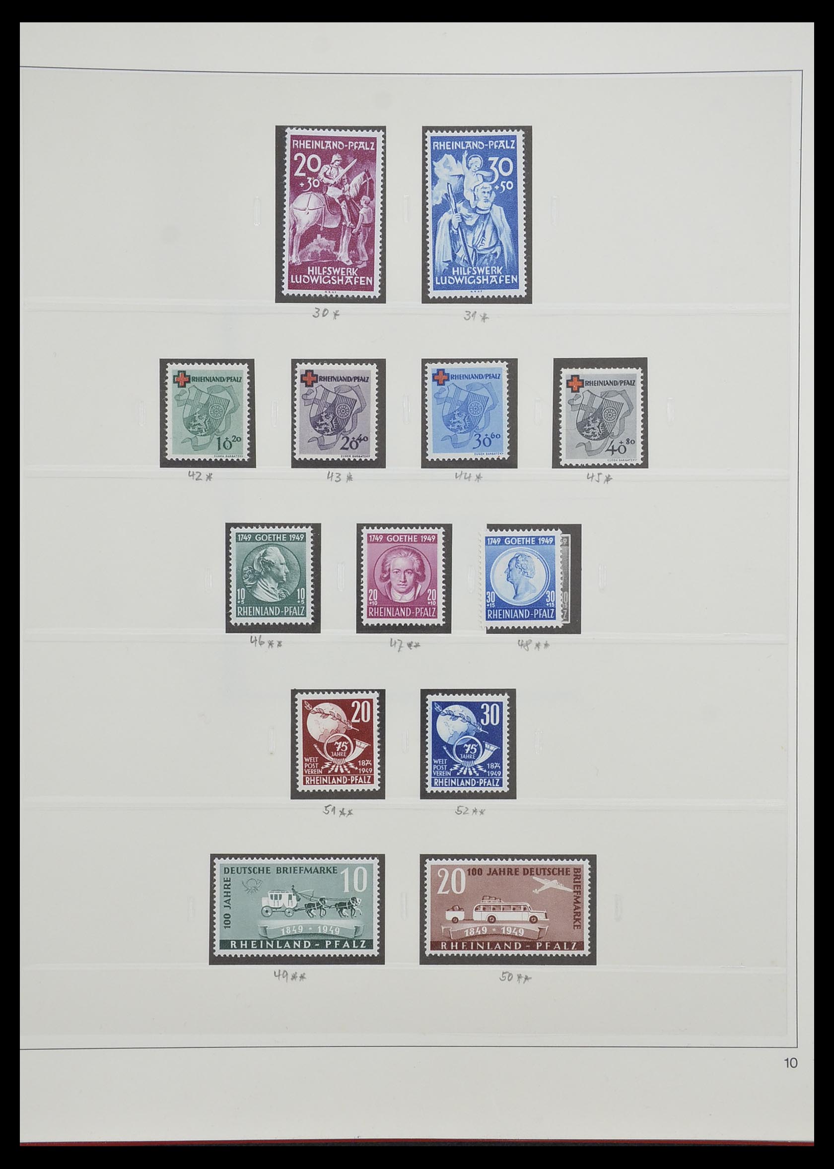 33208 026 - Stamp collection 33208 German Zones 1945-1949.