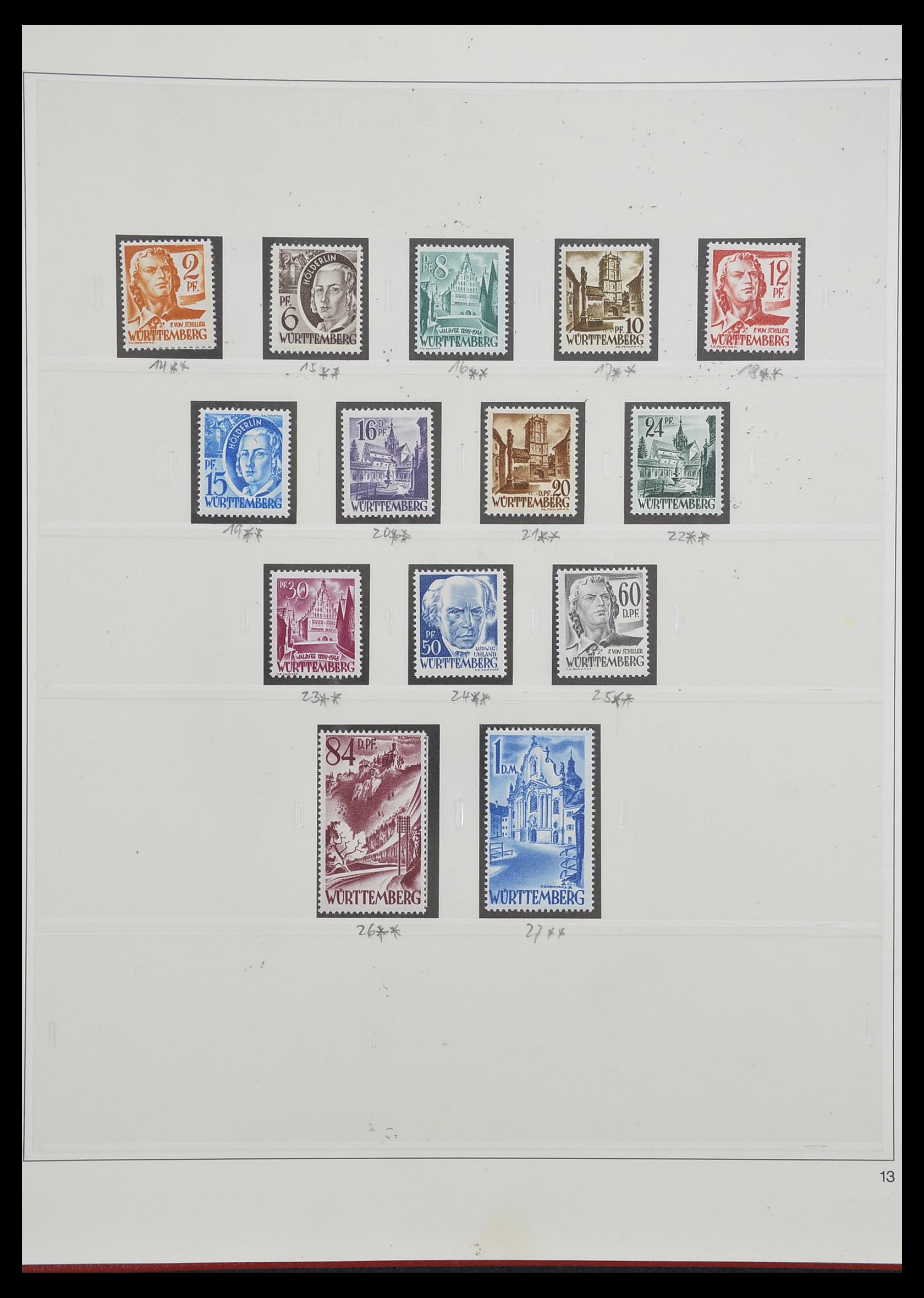 33208 029 - Stamp collection 33208 German Zones 1945-1949.