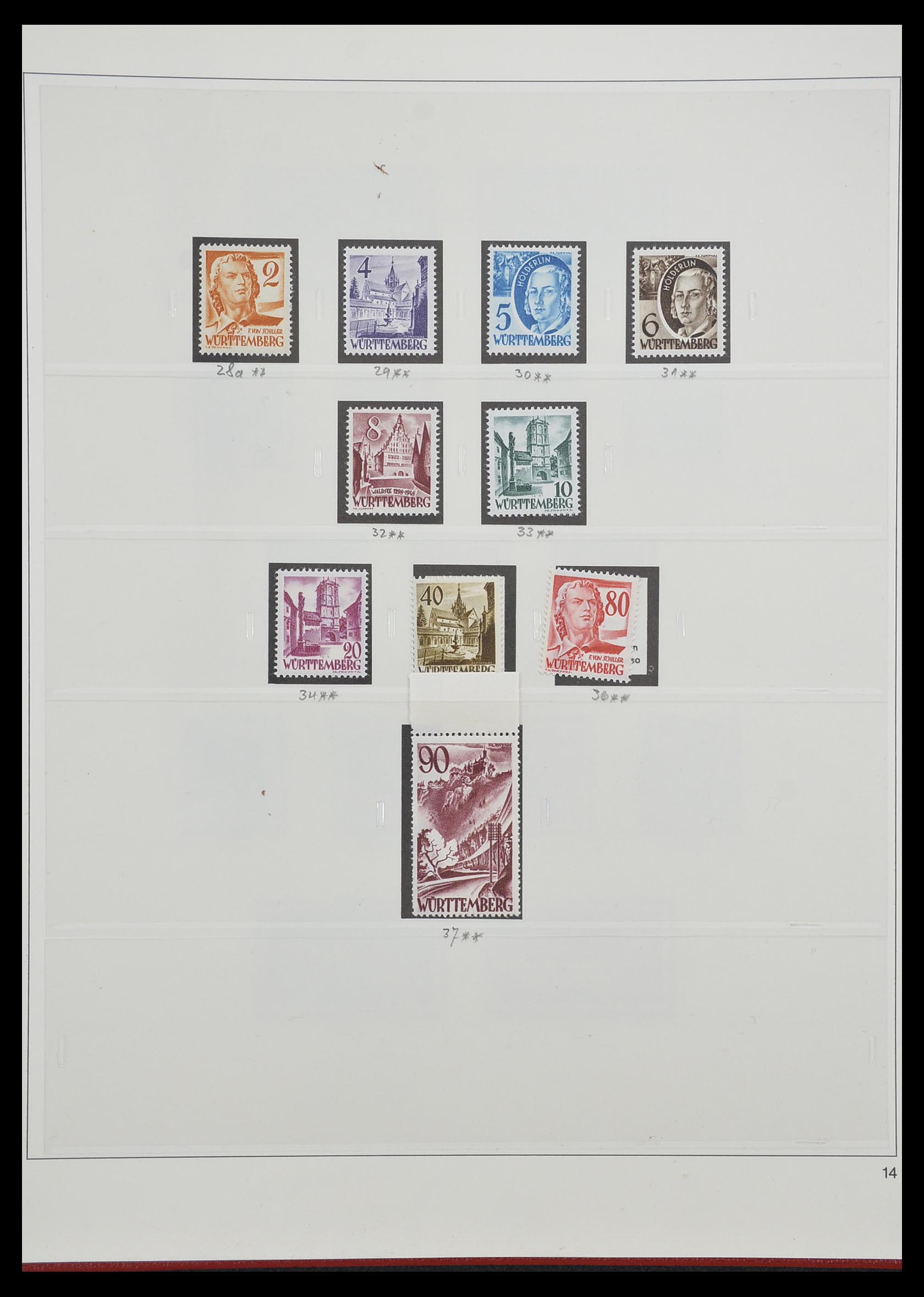 33208 030 - Stamp collection 33208 German Zones 1945-1949.