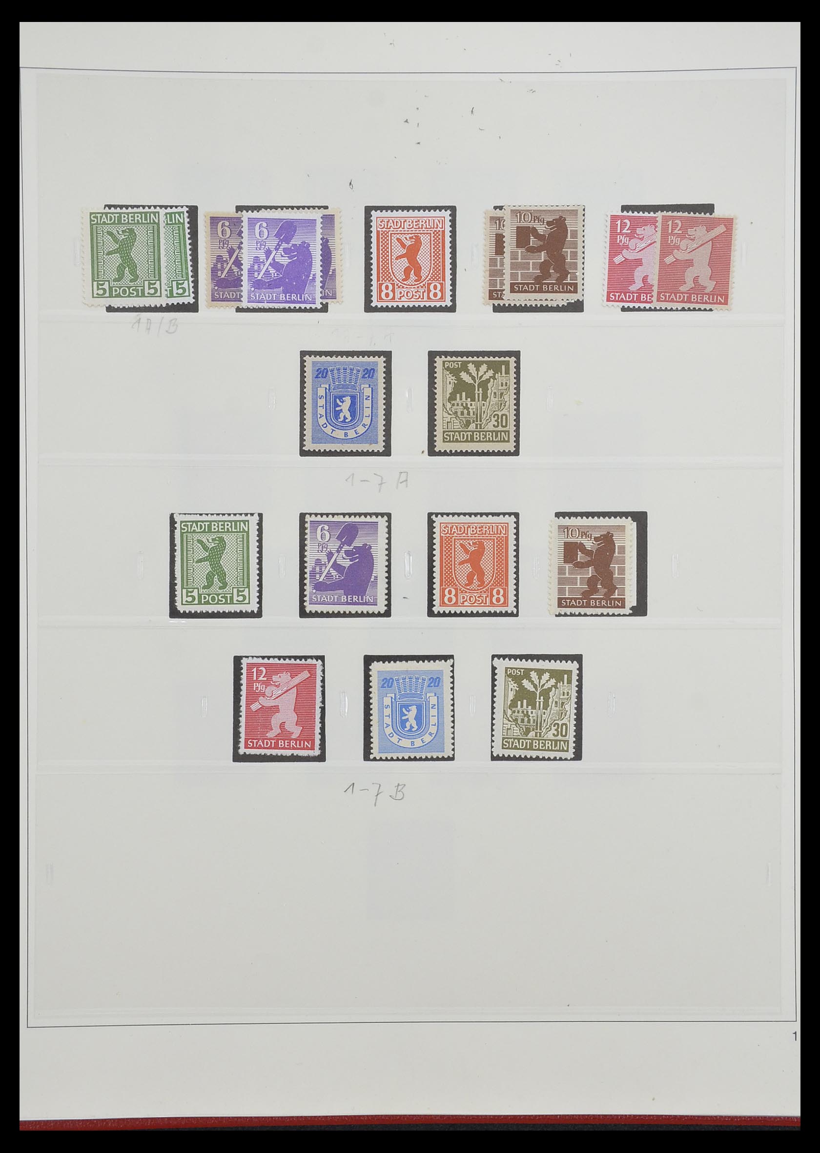 33208 034 - Postzegelverzameling 33208 Duitse Zones 1945-1949.