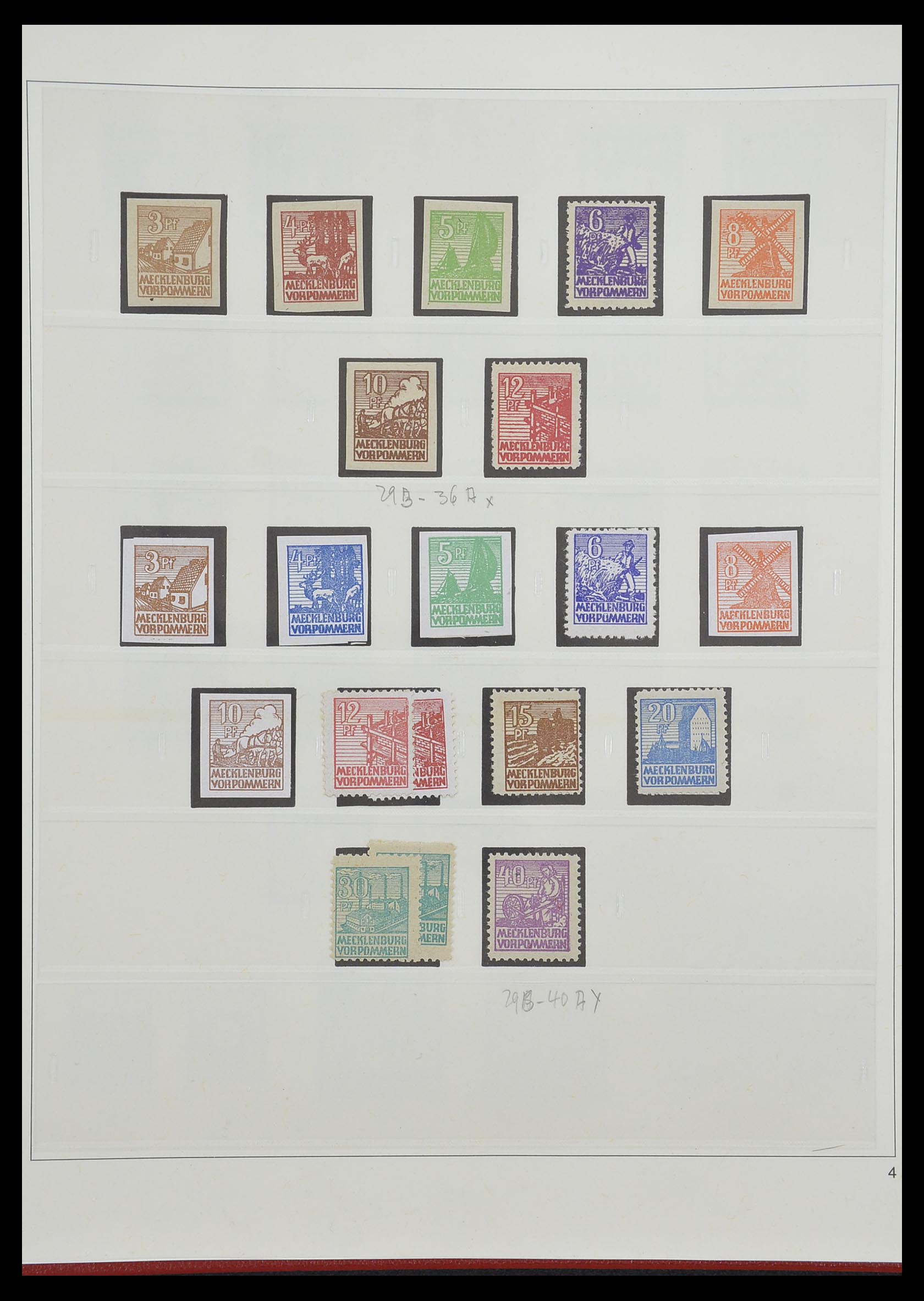 33208 037 - Stamp collection 33208 German Zones 1945-1949.
