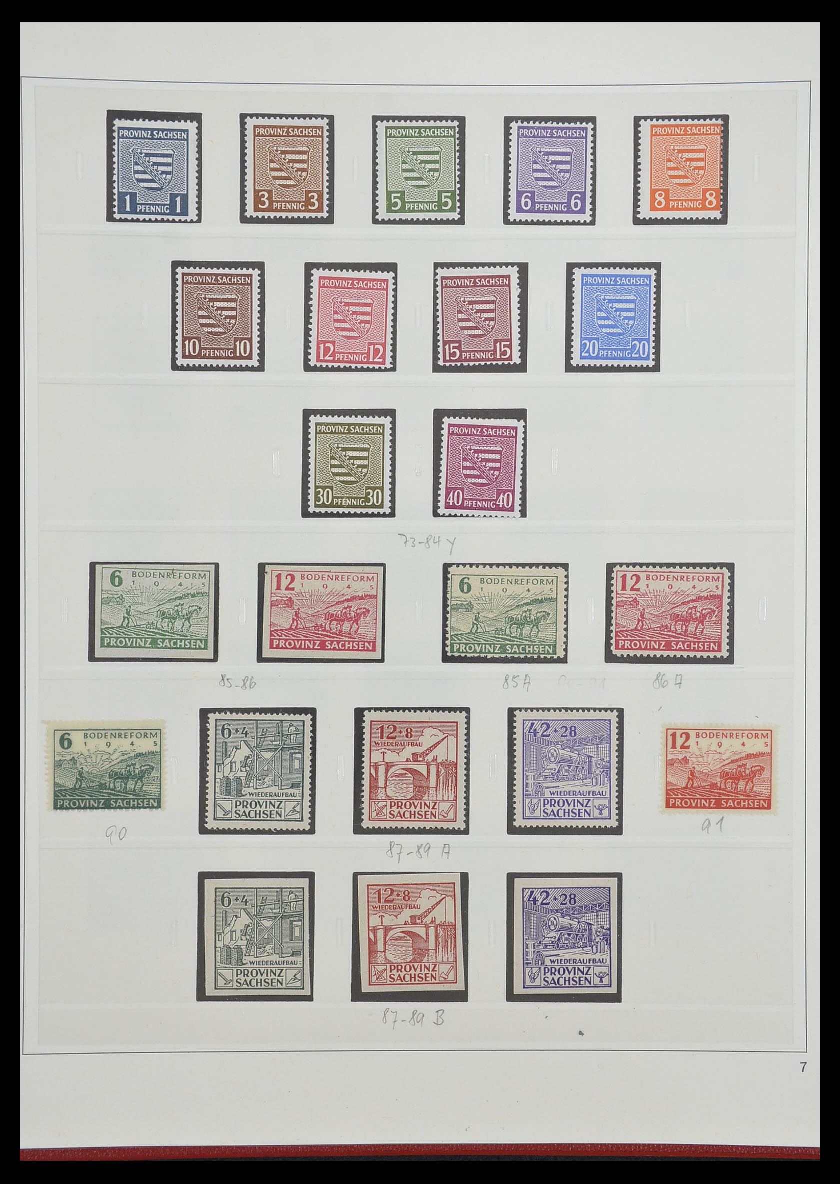 33208 040 - Stamp collection 33208 German Zones 1945-1949.