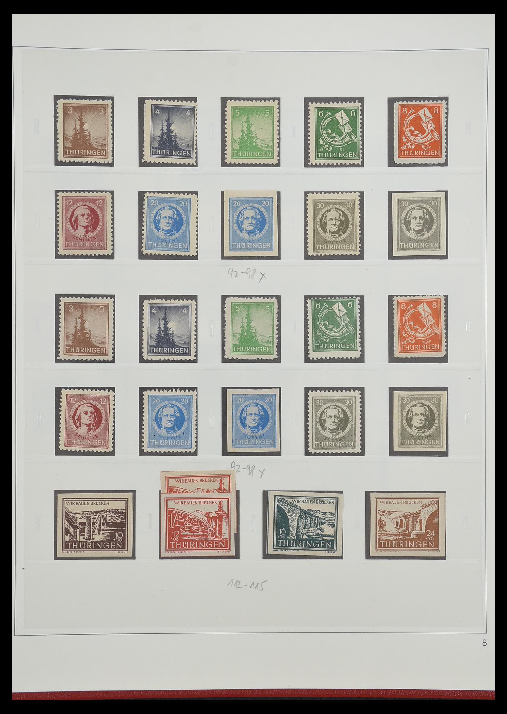 33208 041 - Stamp collection 33208 German Zones 1945-1949.