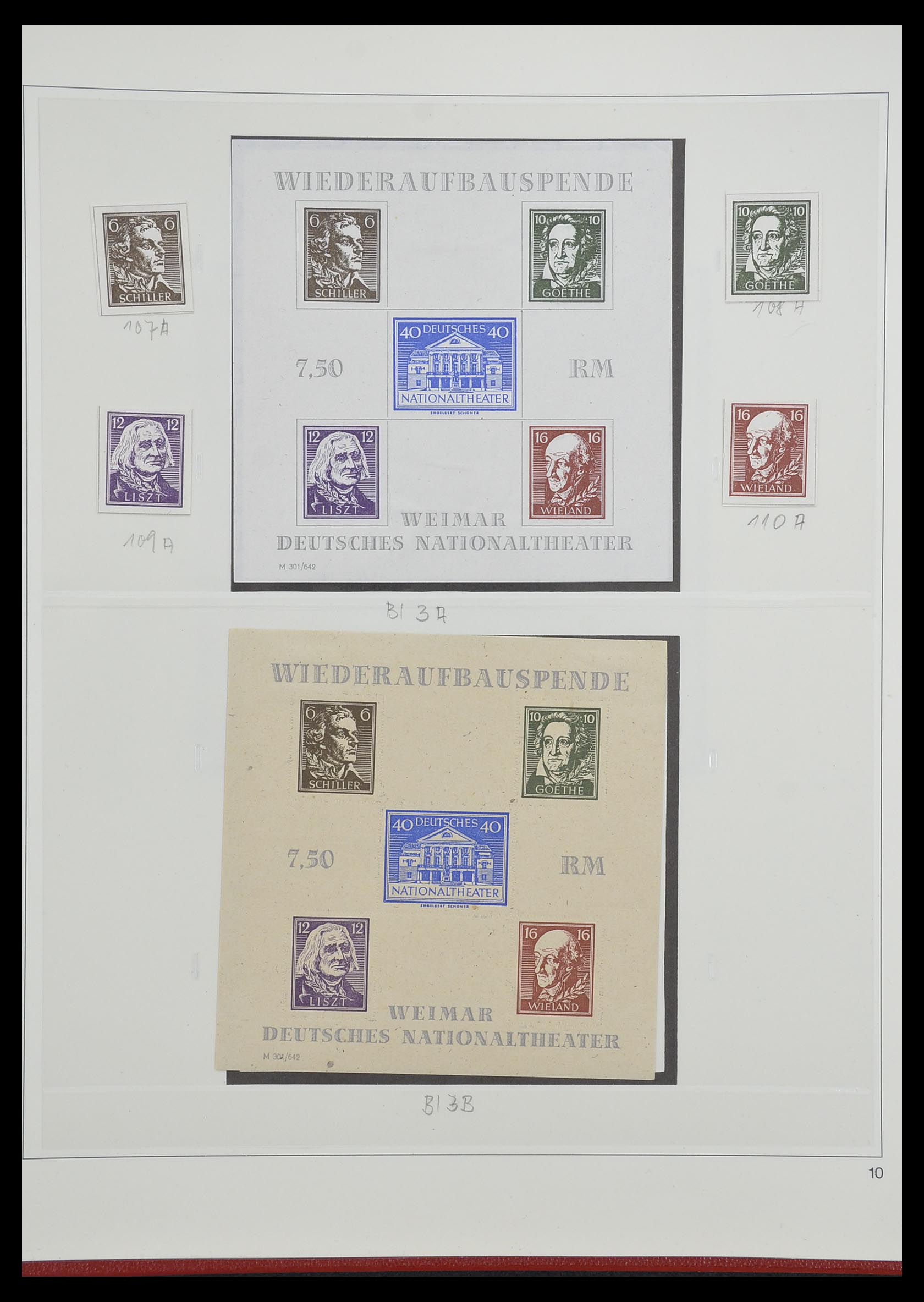 33208 043 - Postzegelverzameling 33208 Duitse Zones 1945-1949.