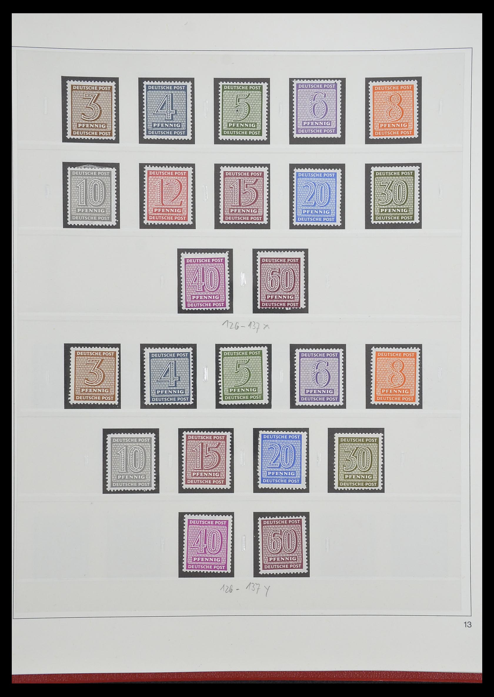 33208 046 - Stamp collection 33208 German Zones 1945-1949.