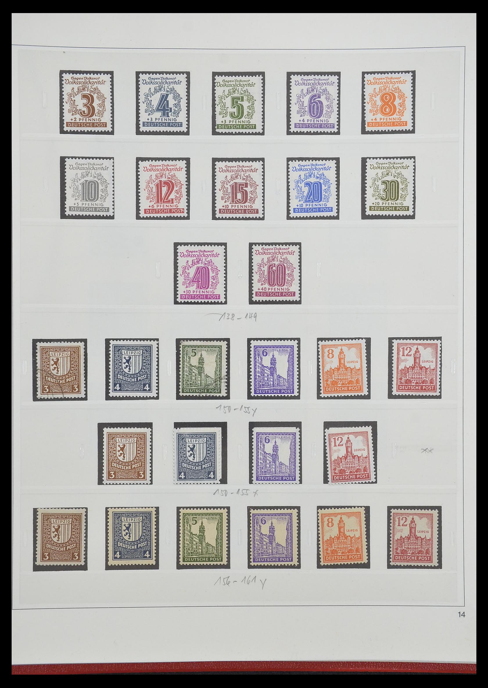 33208 047 - Stamp collection 33208 German Zones 1945-1949.