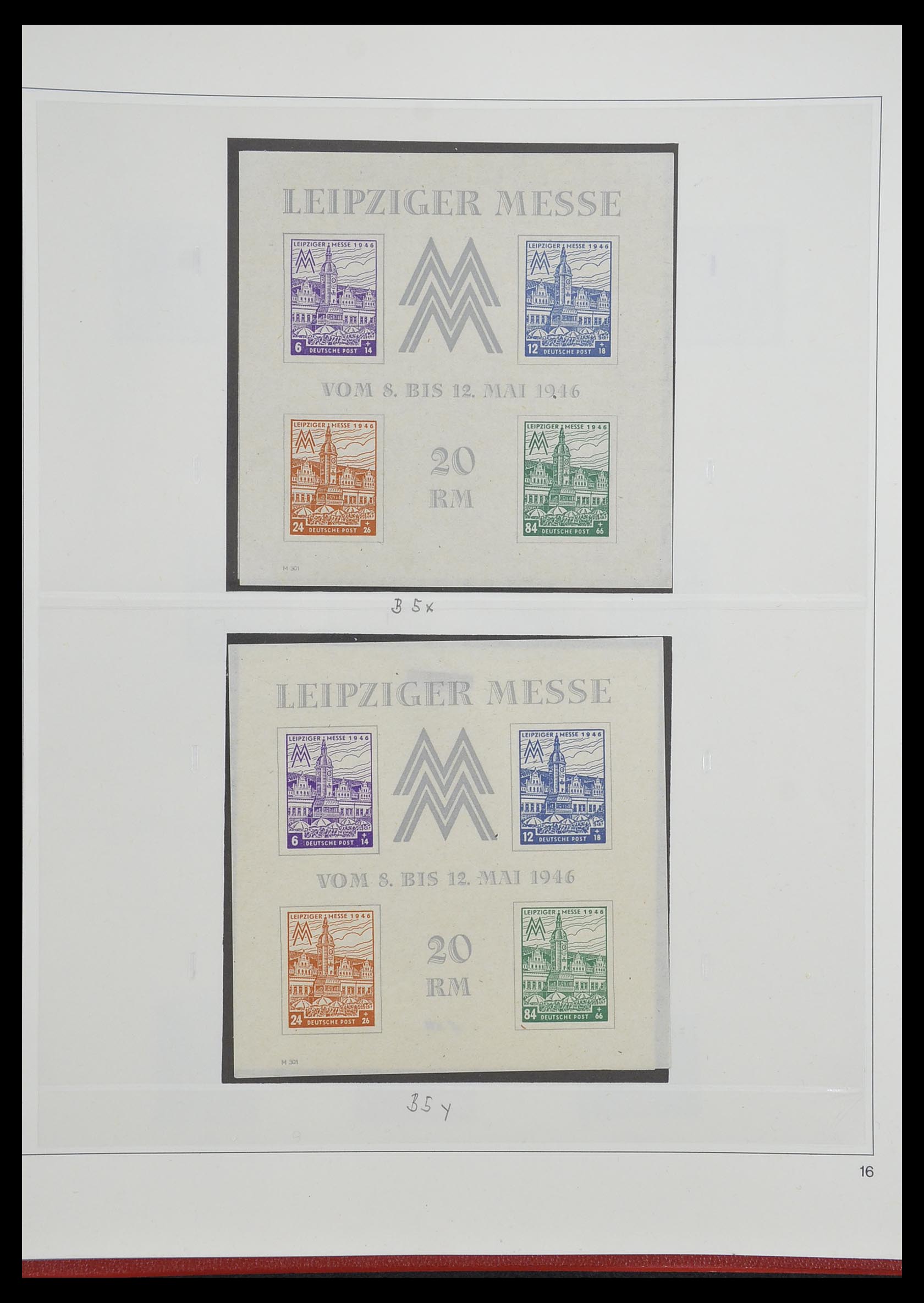 33208 049 - Stamp collection 33208 German Zones 1945-1949.