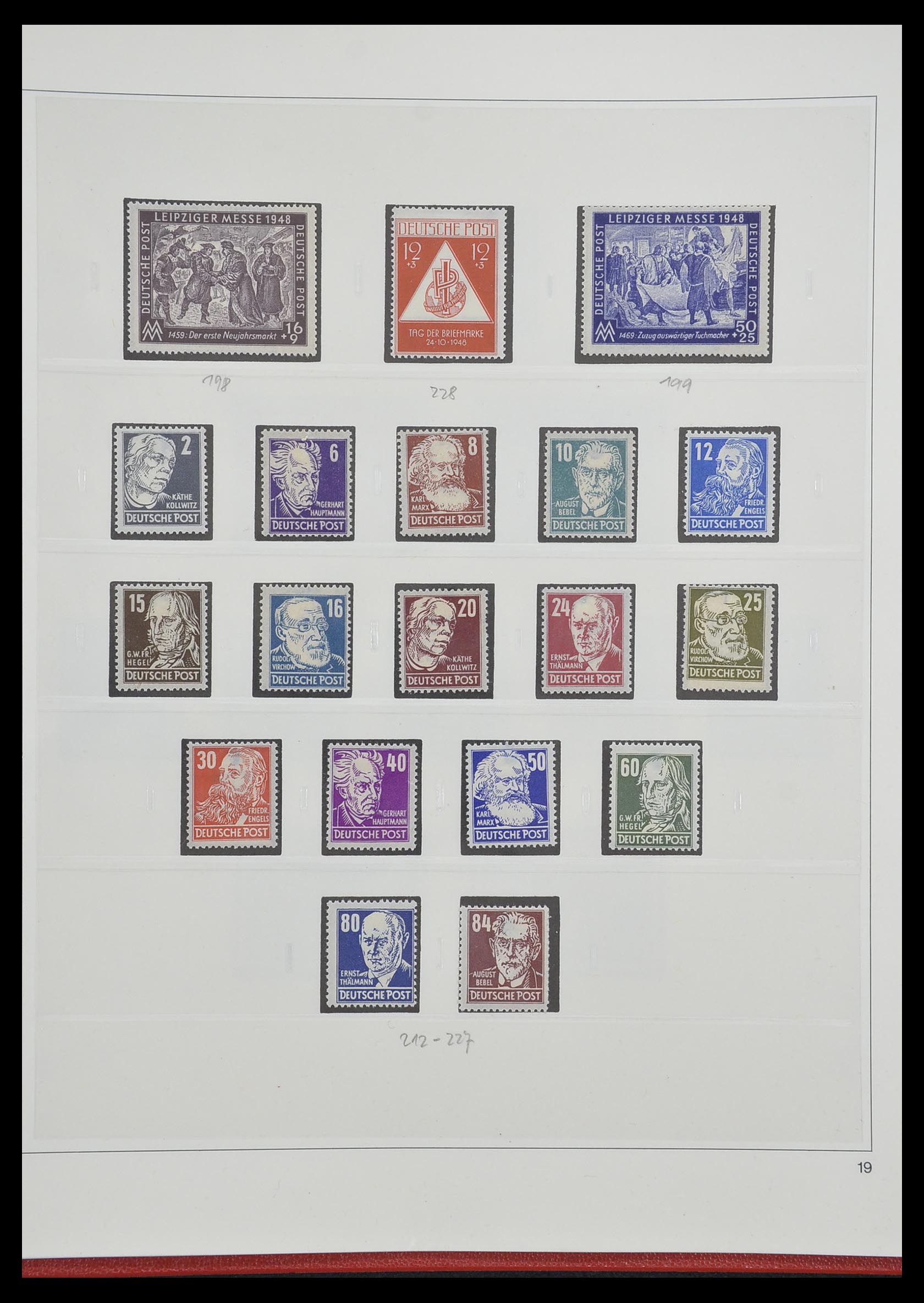 33208 052 - Stamp collection 33208 German Zones 1945-1949.