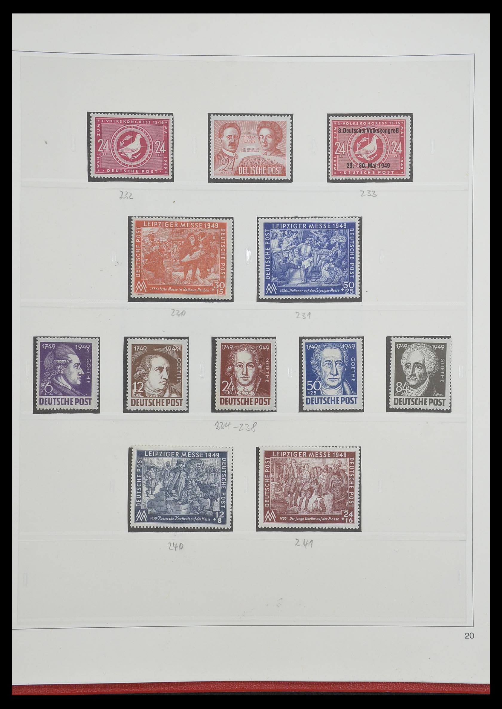 33208 053 - Stamp collection 33208 German Zones 1945-1949.