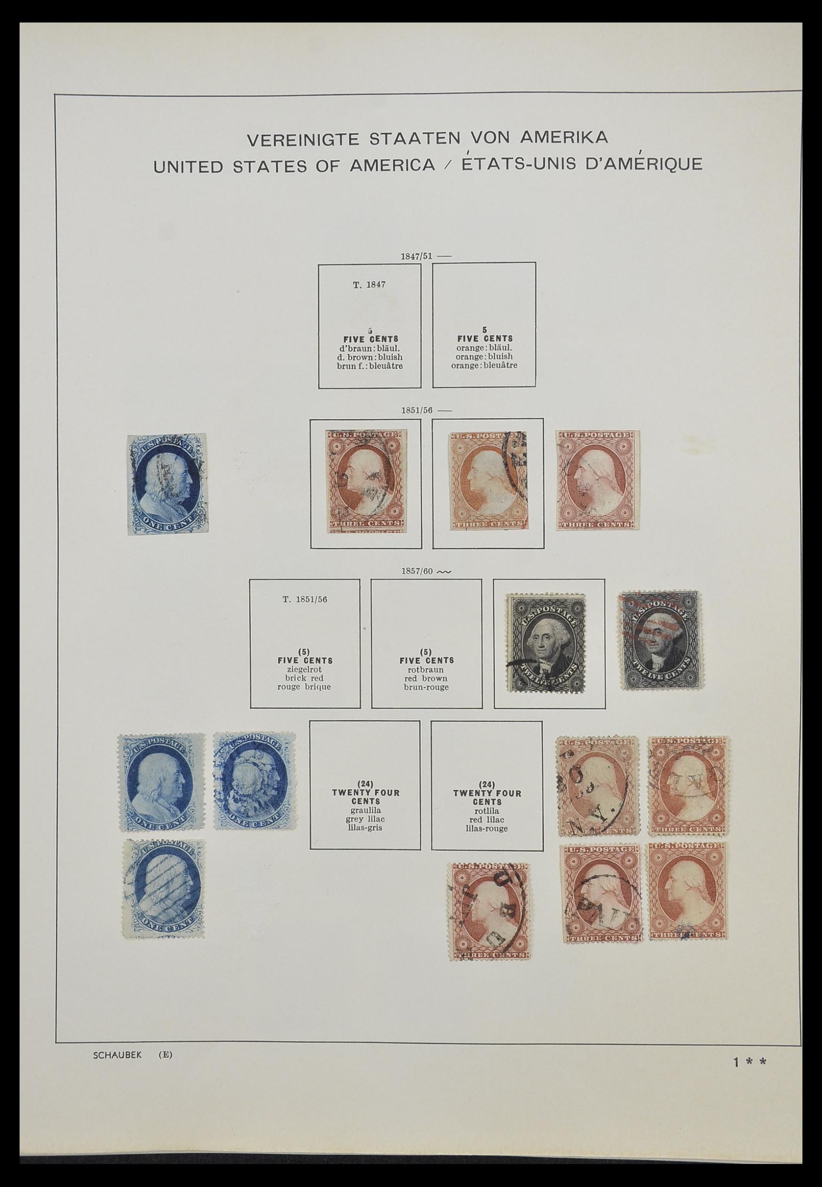 33211 002 - Stamp collection 33211 USA 1847-2010.