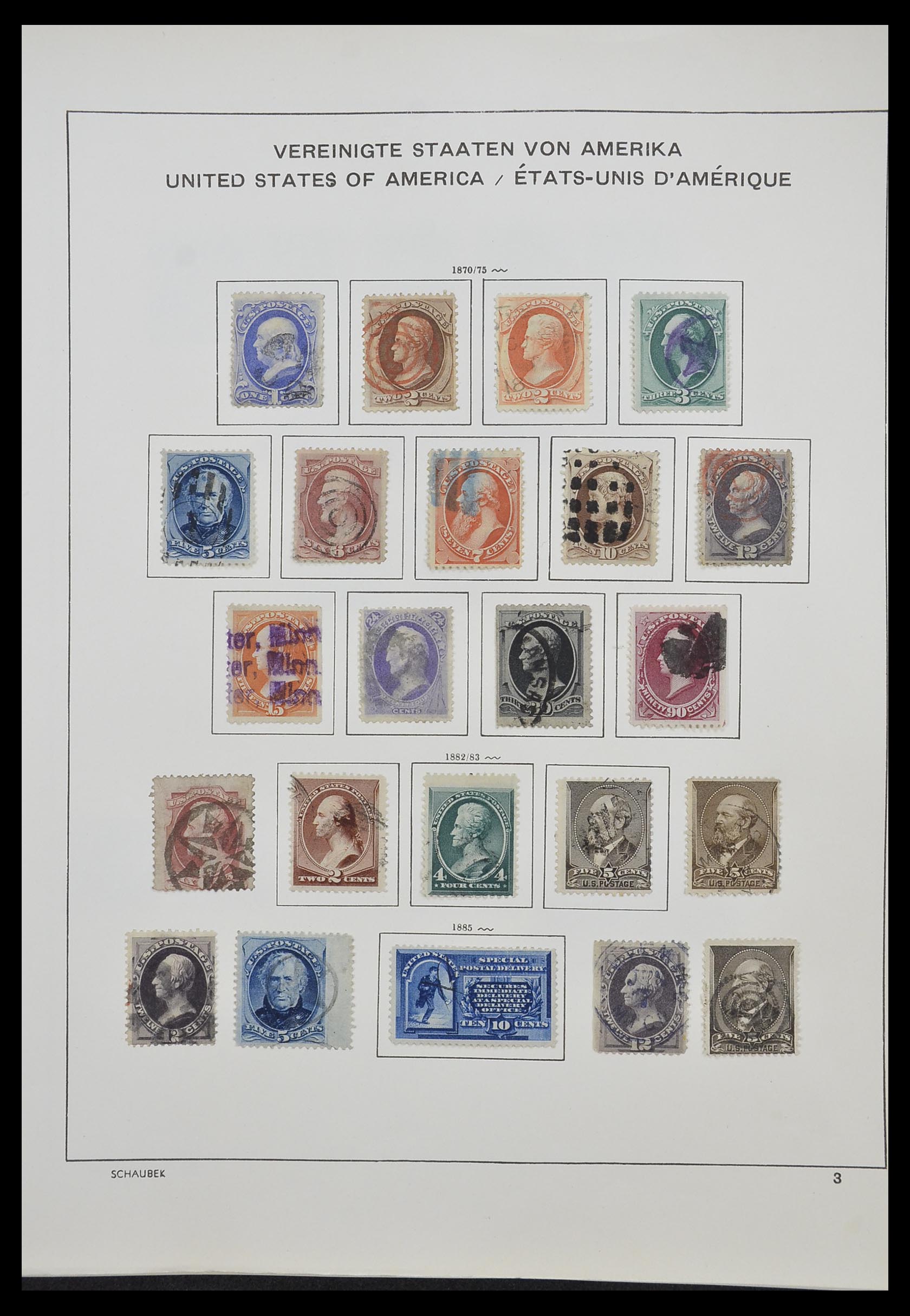 33211 004 - Postzegelverzameling 33211 USA 1847-2010.