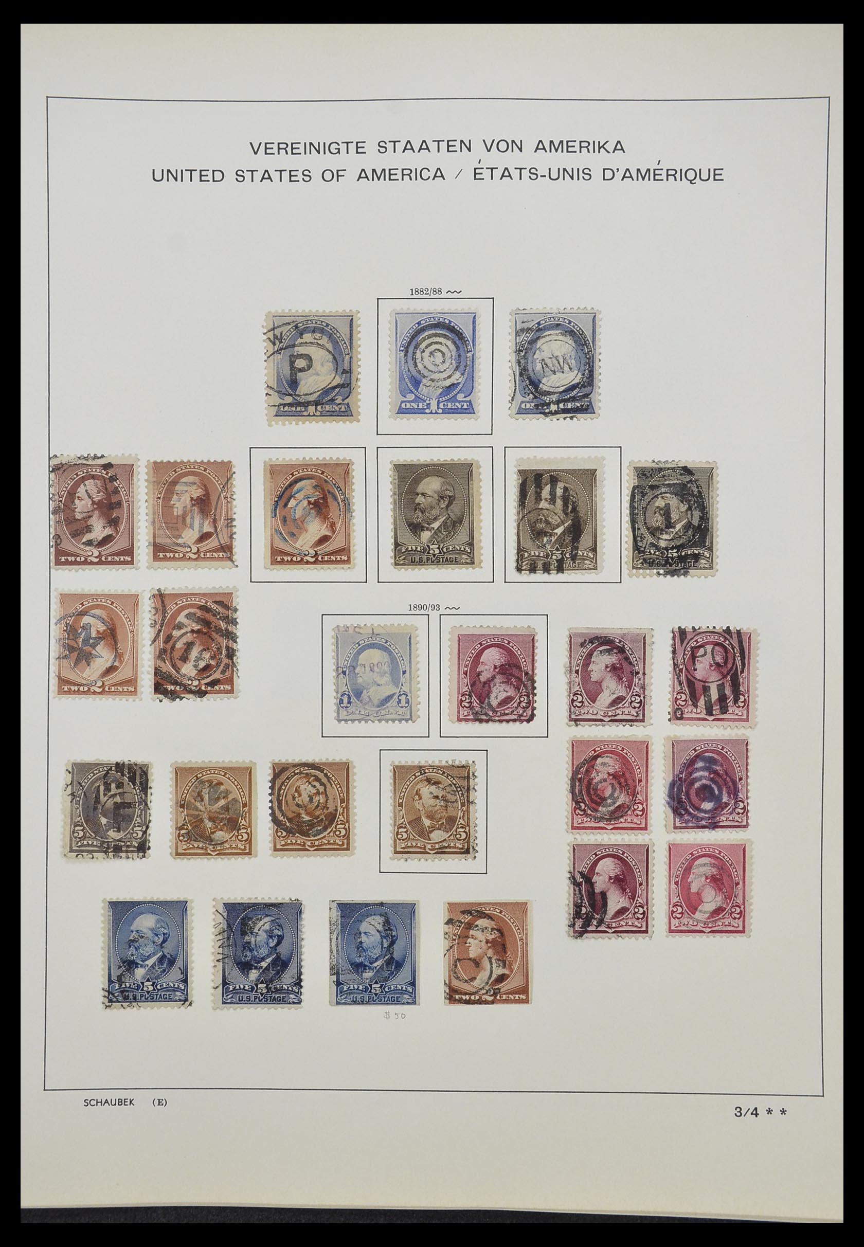 33211 013 - Postzegelverzameling 33211 USA 1847-2010.