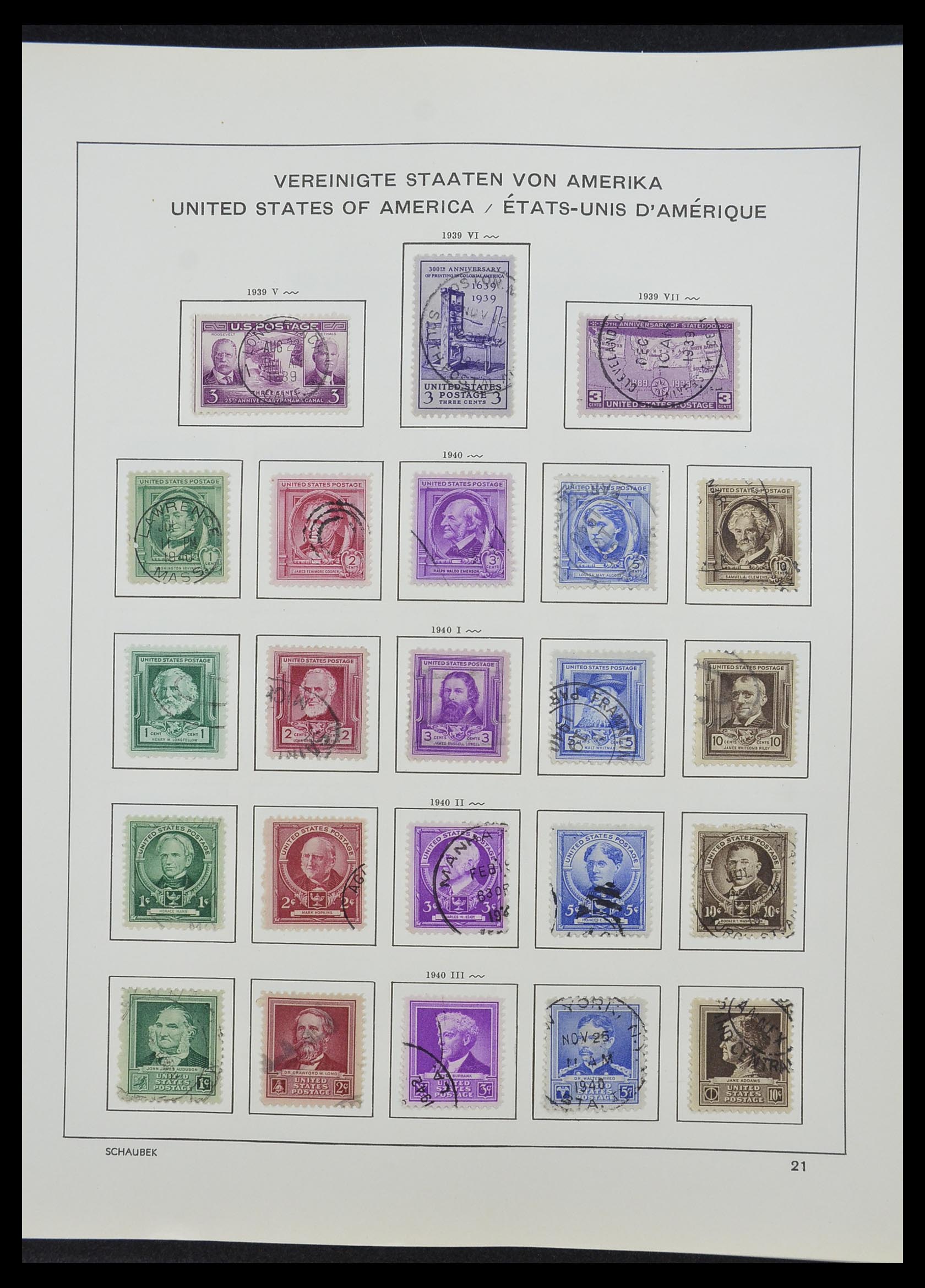 33211 053 - Postzegelverzameling 33211 USA 1847-2010.