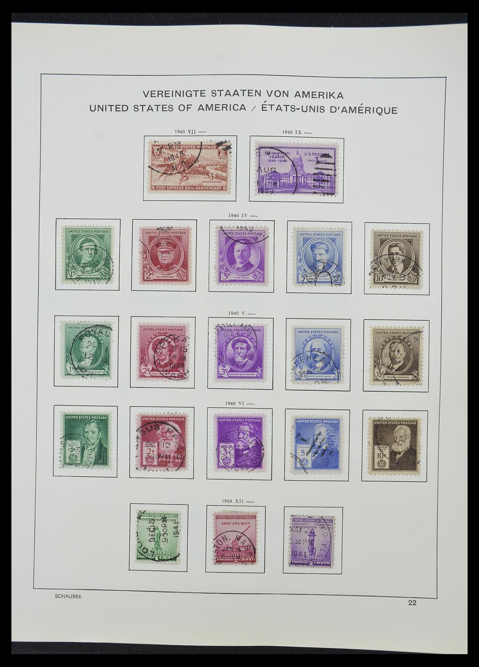 33211 054 - Postzegelverzameling 33211 USA 1847-2010.