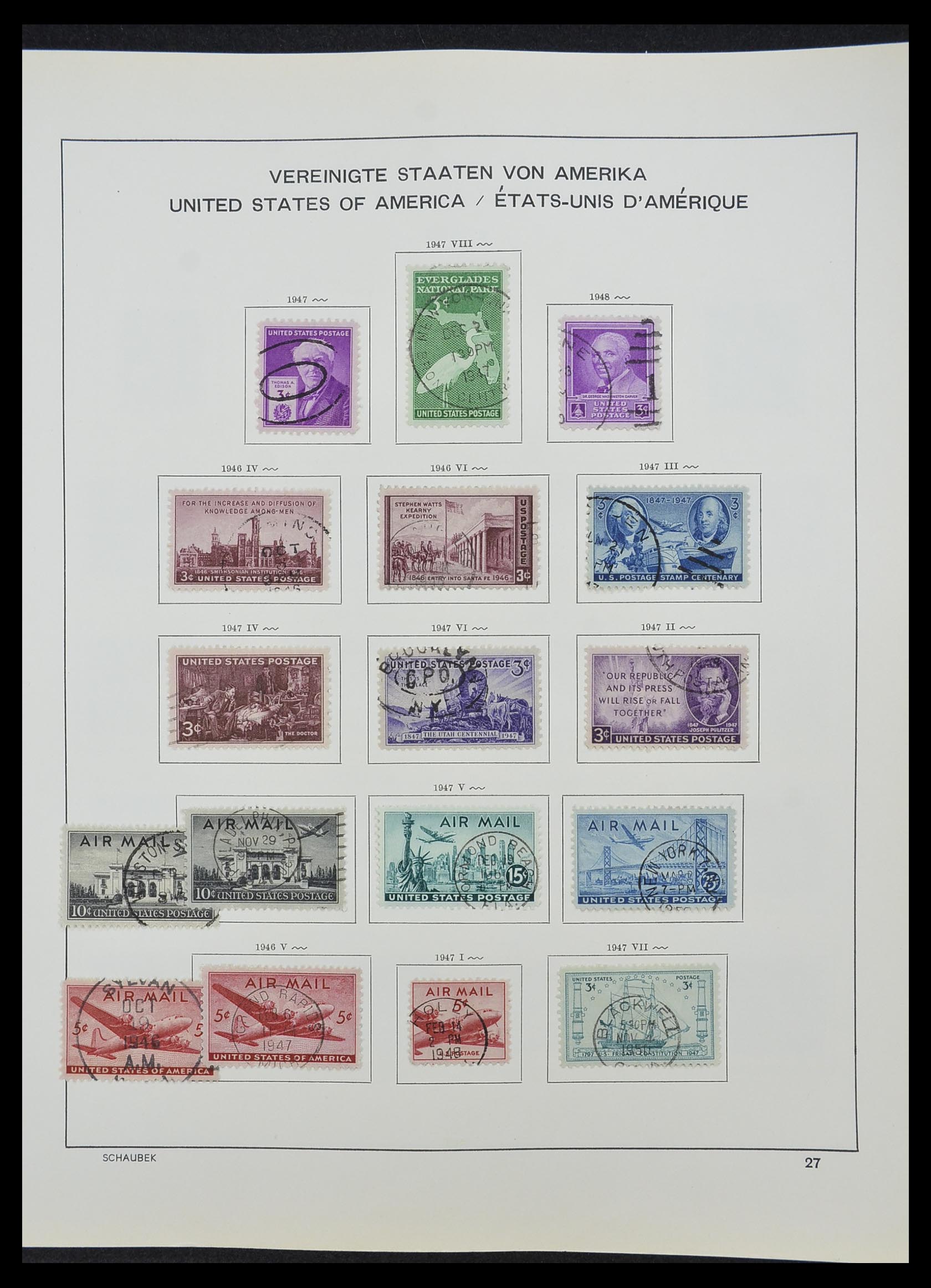 33211 059 - Postzegelverzameling 33211 USA 1847-2010.