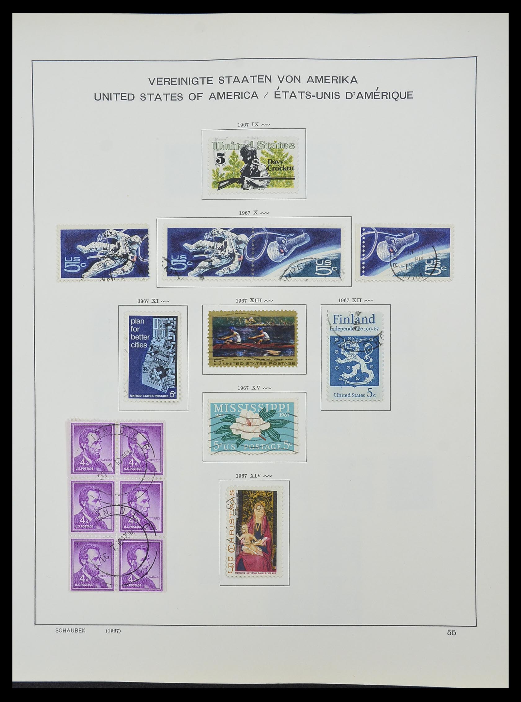33211 088 - Stamp collection 33211 USA 1847-2010.