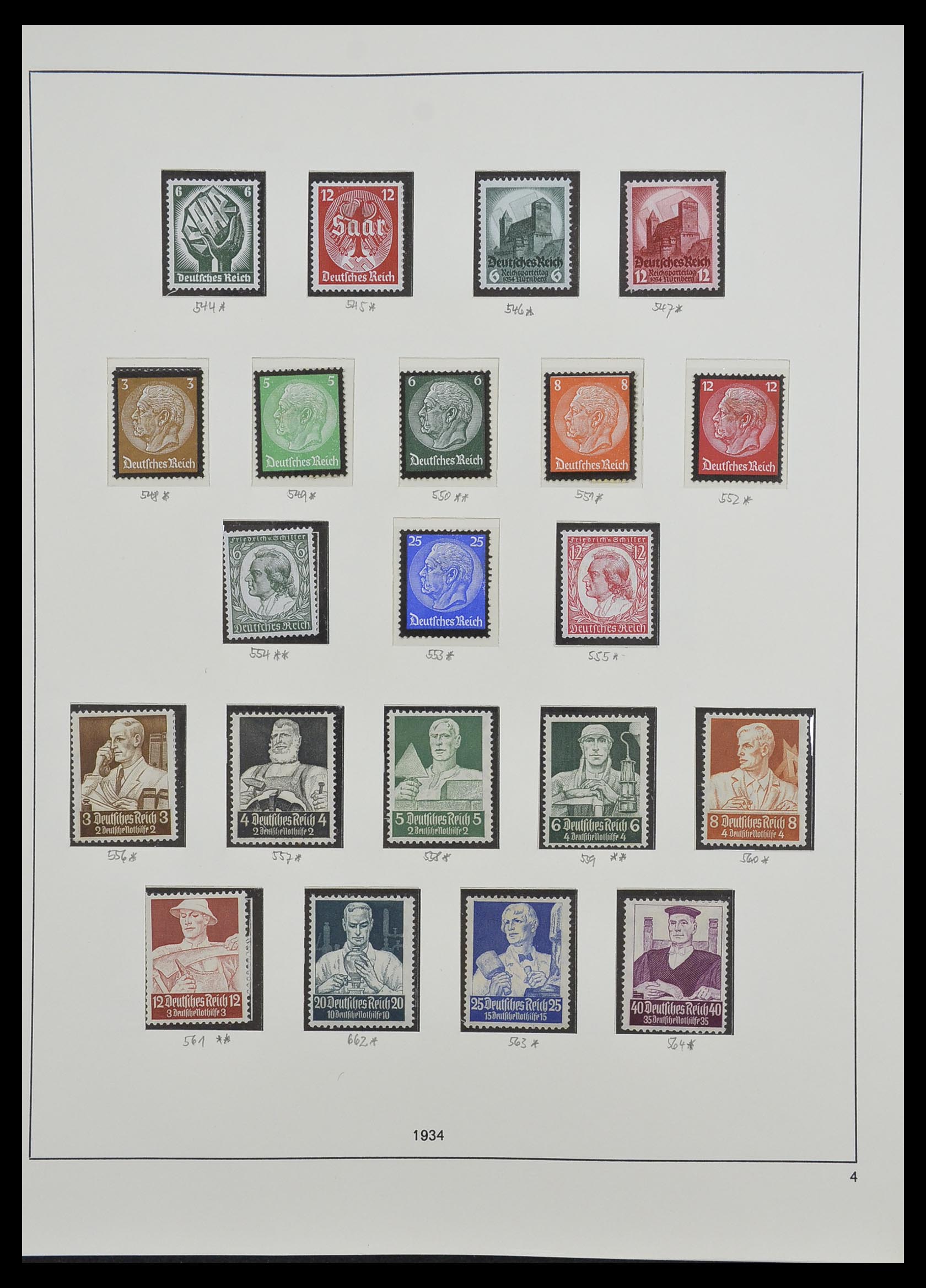 33214 003 - Postzegelverzameling 33214 Duitse Rijk 1933-1945.