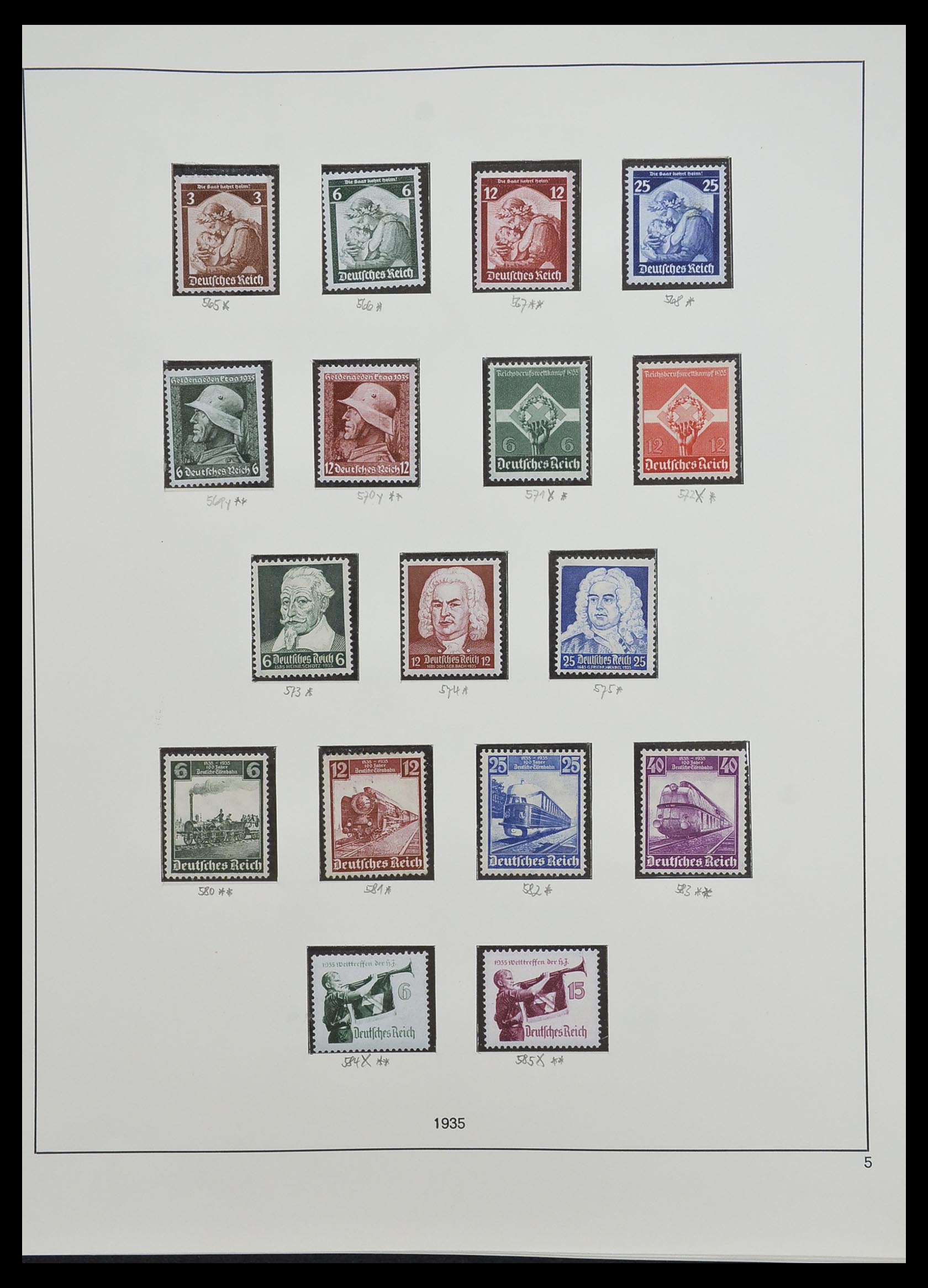 33214 004 - Postzegelverzameling 33214 Duitse Rijk 1933-1945.