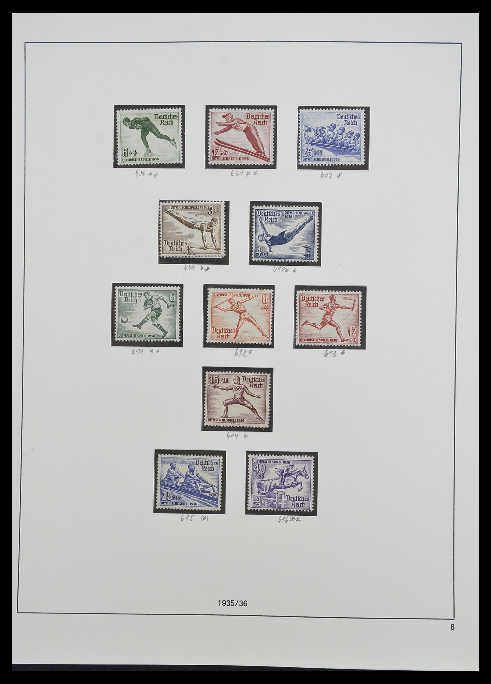 33214 007 - Stamp collection 33214 German Reich 1933-1945.