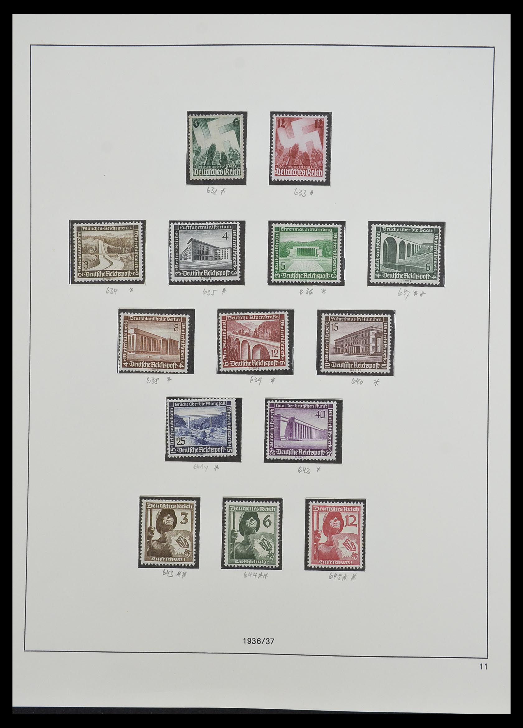 33214 010 - Postzegelverzameling 33214 Duitse Rijk 1933-1945.