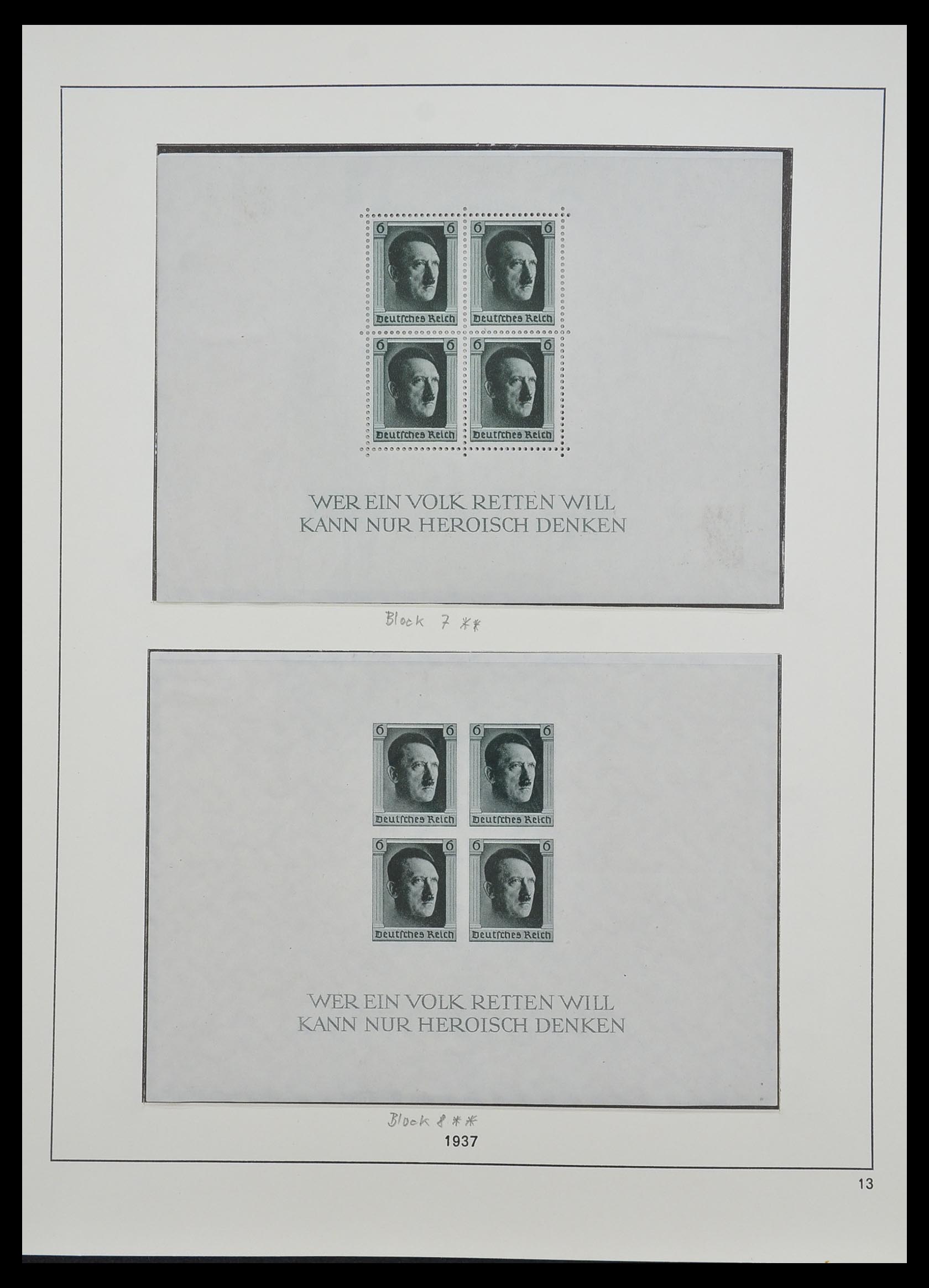 33214 012 - Postzegelverzameling 33214 Duitse Rijk 1933-1945.