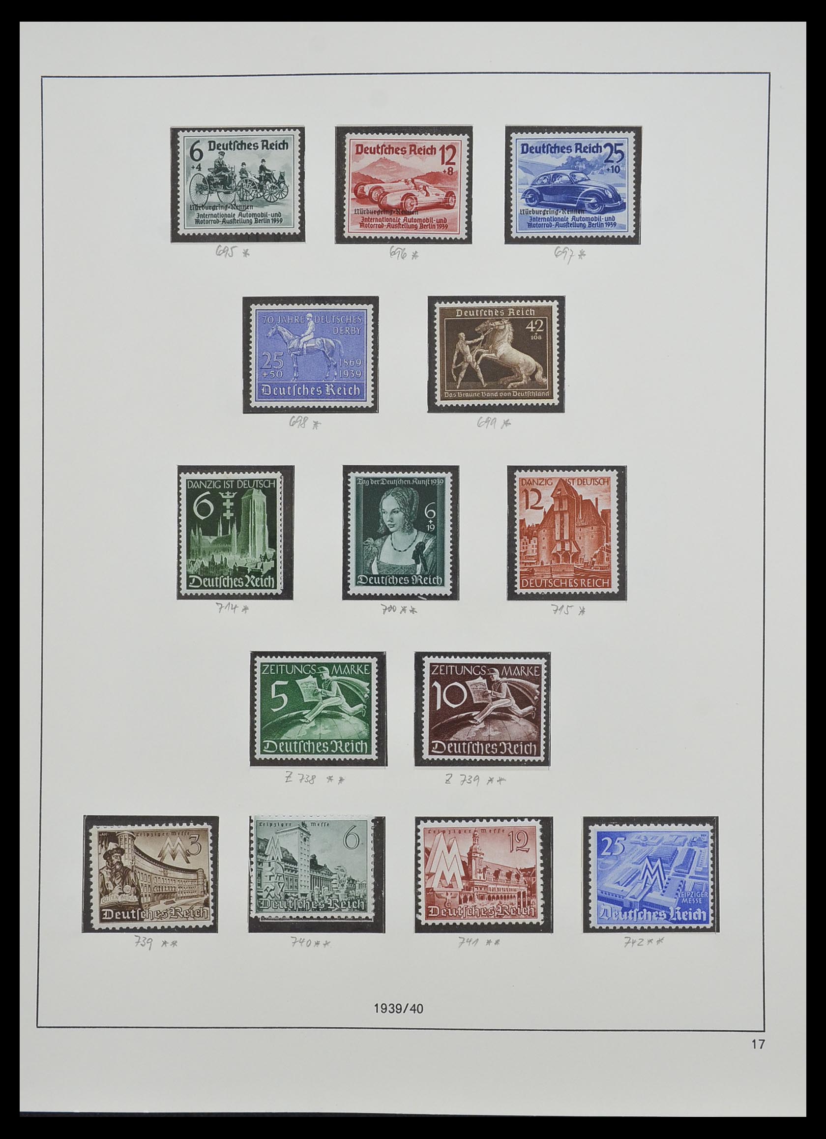 33214 016 - Stamp collection 33214 German Reich 1933-1945.