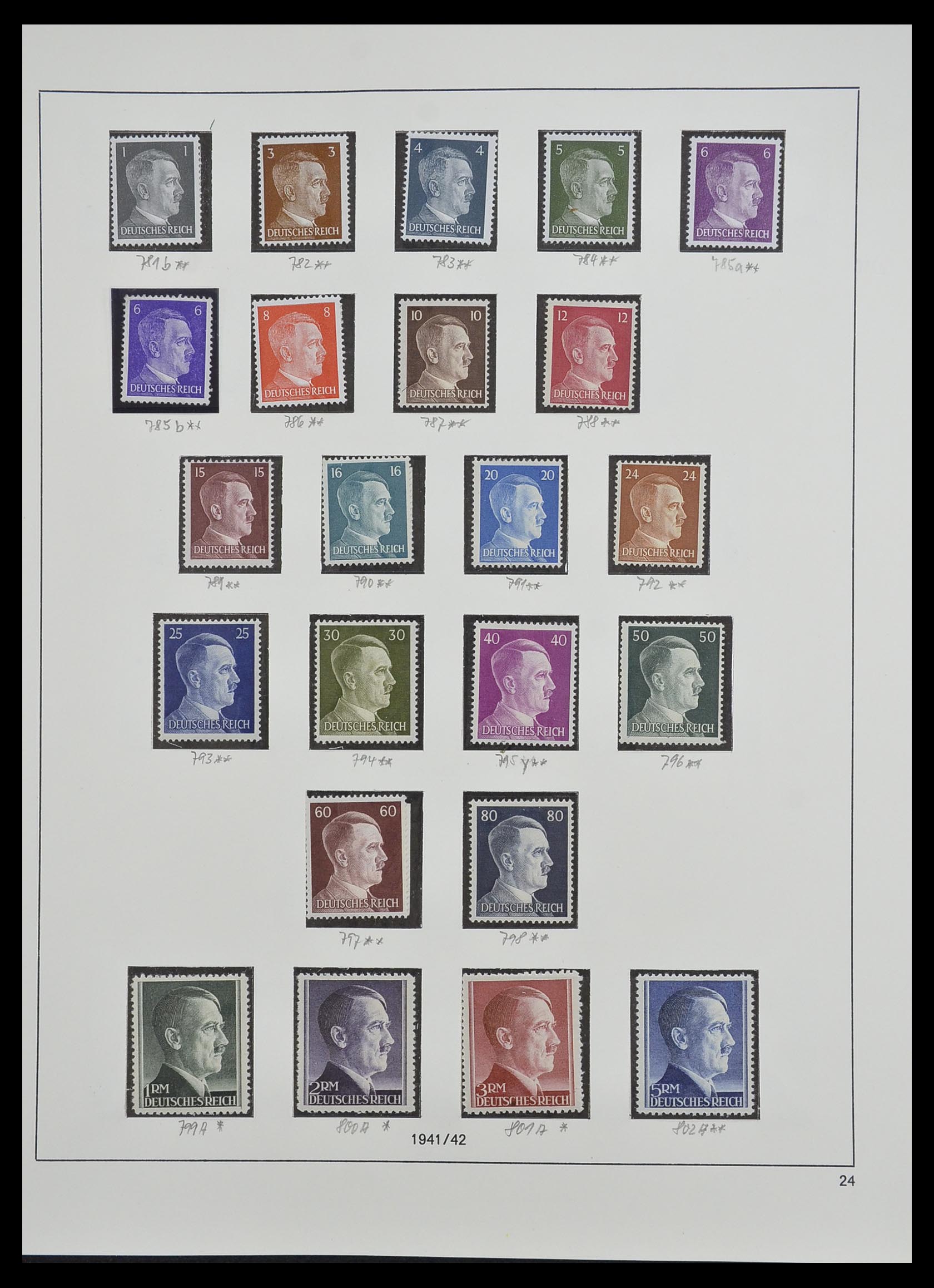 33214 024 - Postzegelverzameling 33214 Duitse Rijk 1933-1945.