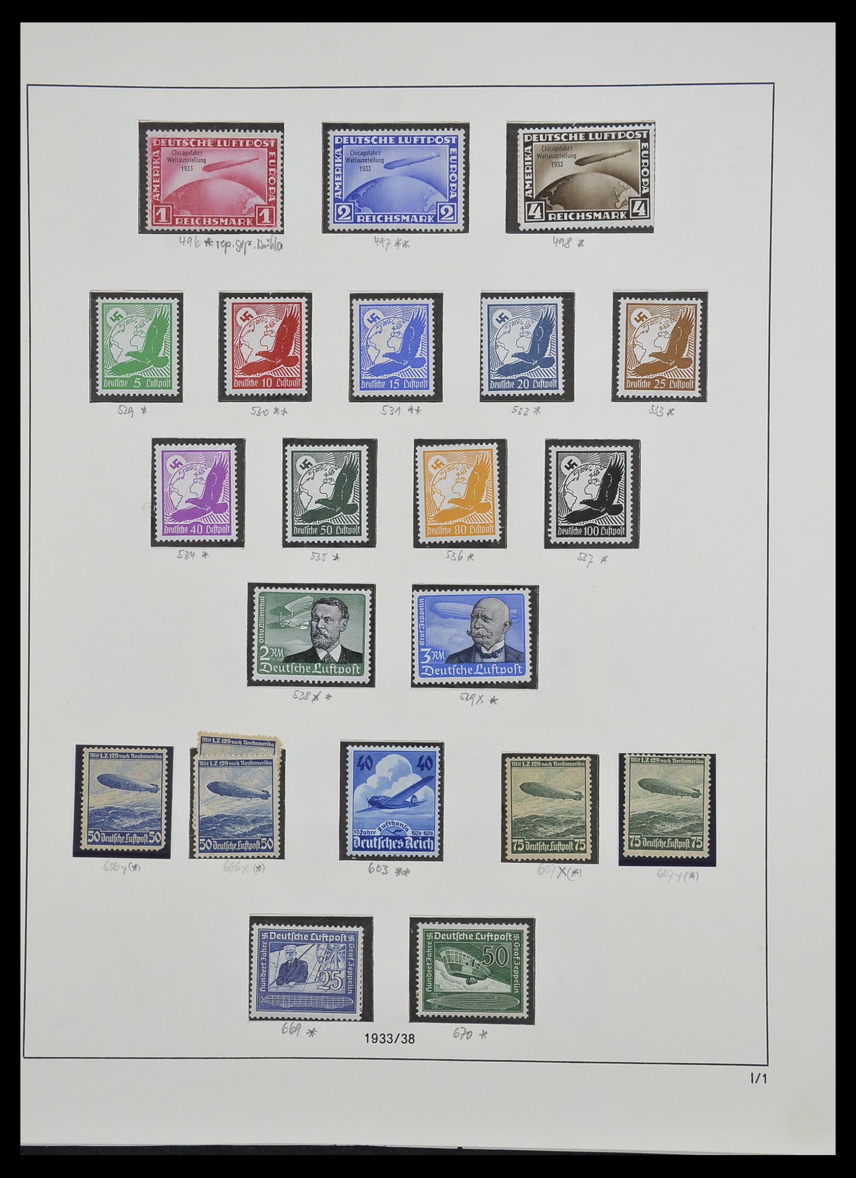 33214 033 - Postzegelverzameling 33214 Duitse Rijk 1933-1945.