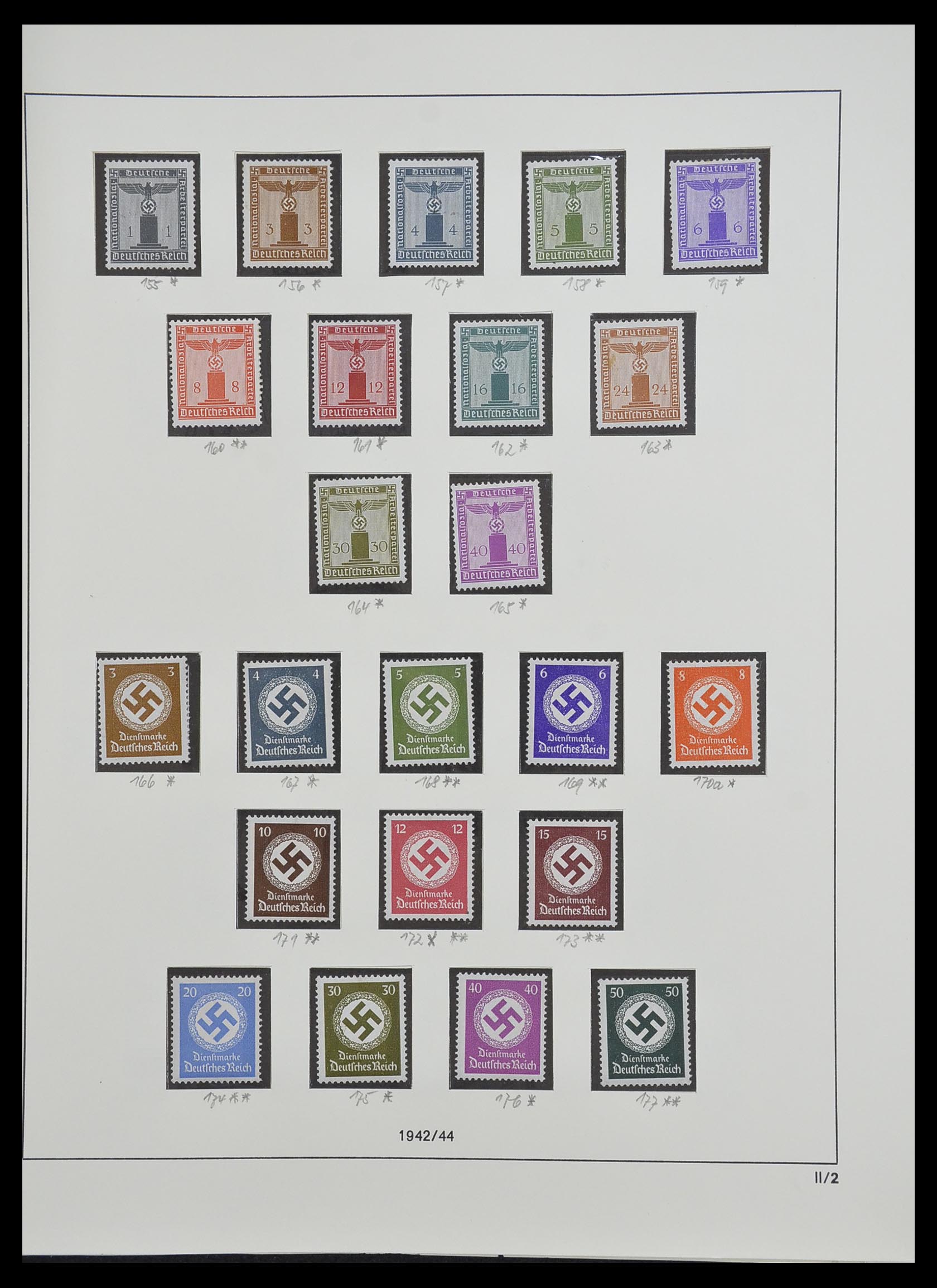 33214 035 - Stamp collection 33214 German Reich 1933-1945.
