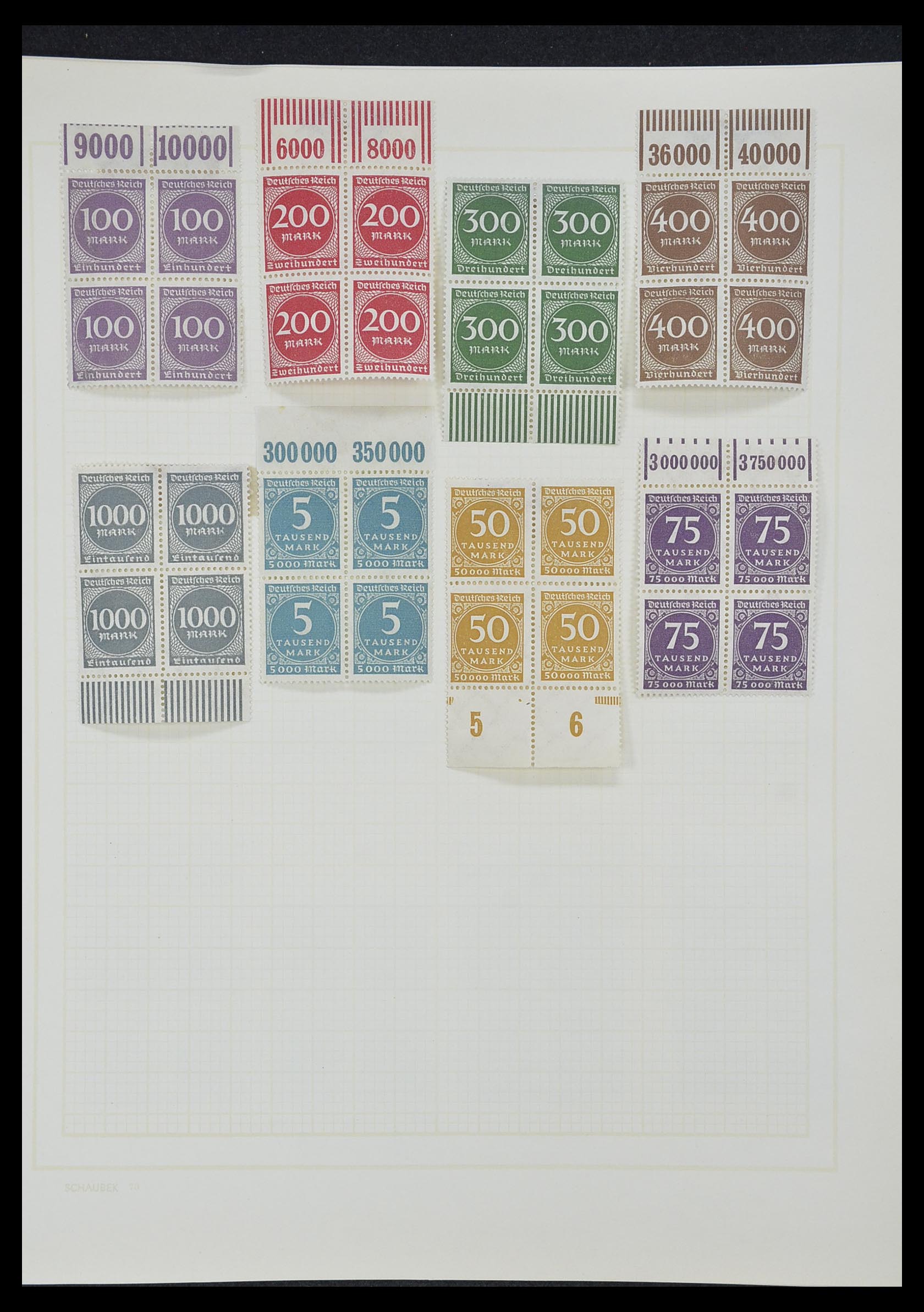33215 019 - Stamp collection 33215 German Reich 1920-1945.