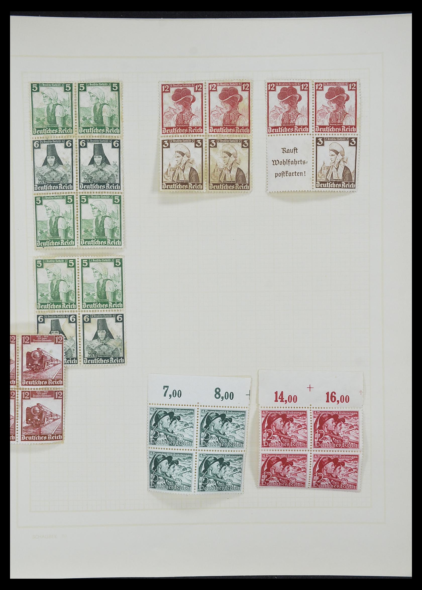 33215 027 - Postzegelverzameling 33215 Duitse Rijk 1920-1945.