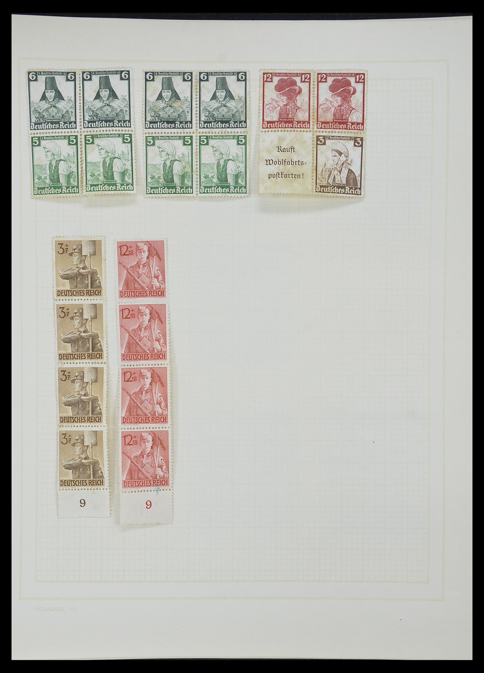 33215 028 - Postzegelverzameling 33215 Duitse Rijk 1920-1945.
