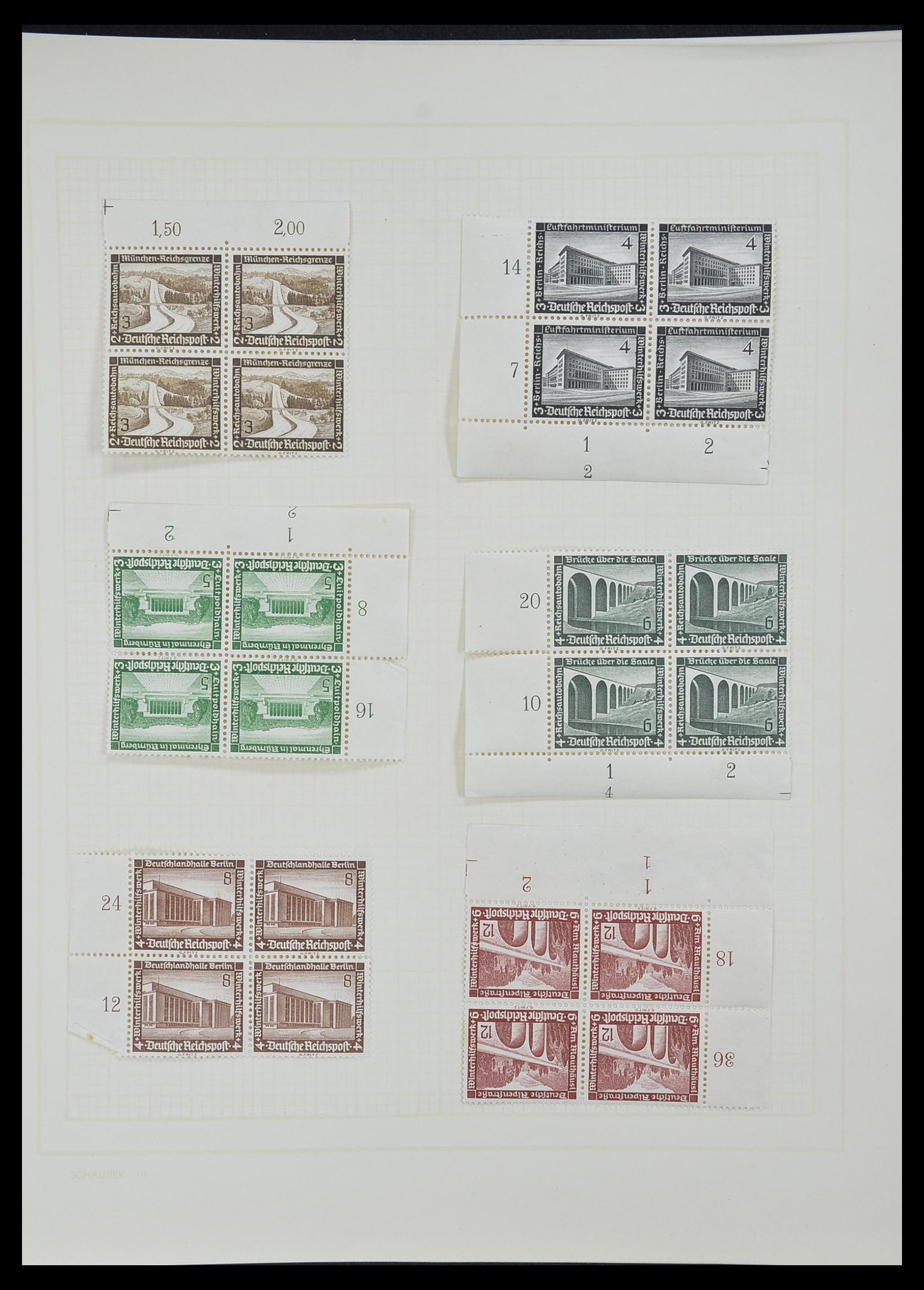 33215 030 - Postzegelverzameling 33215 Duitse Rijk 1920-1945.