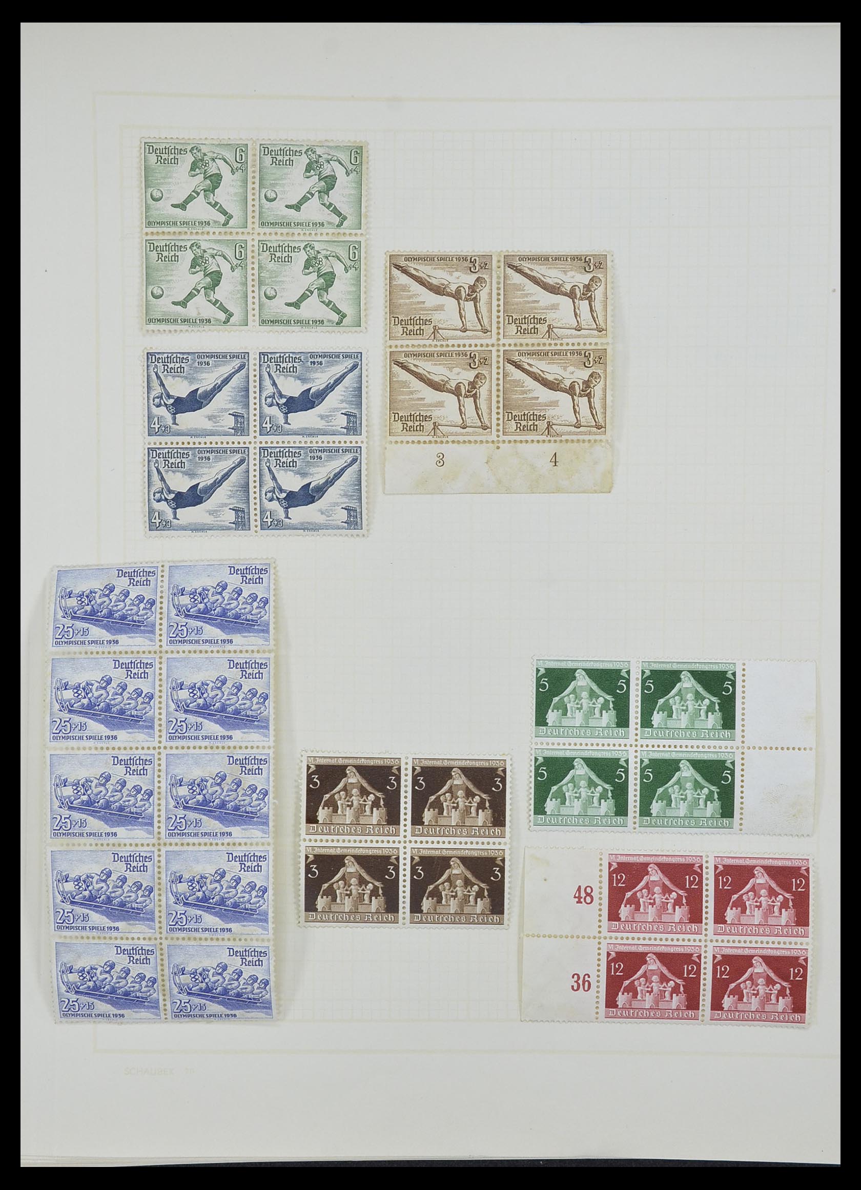 33215 032 - Postzegelverzameling 33215 Duitse Rijk 1920-1945.