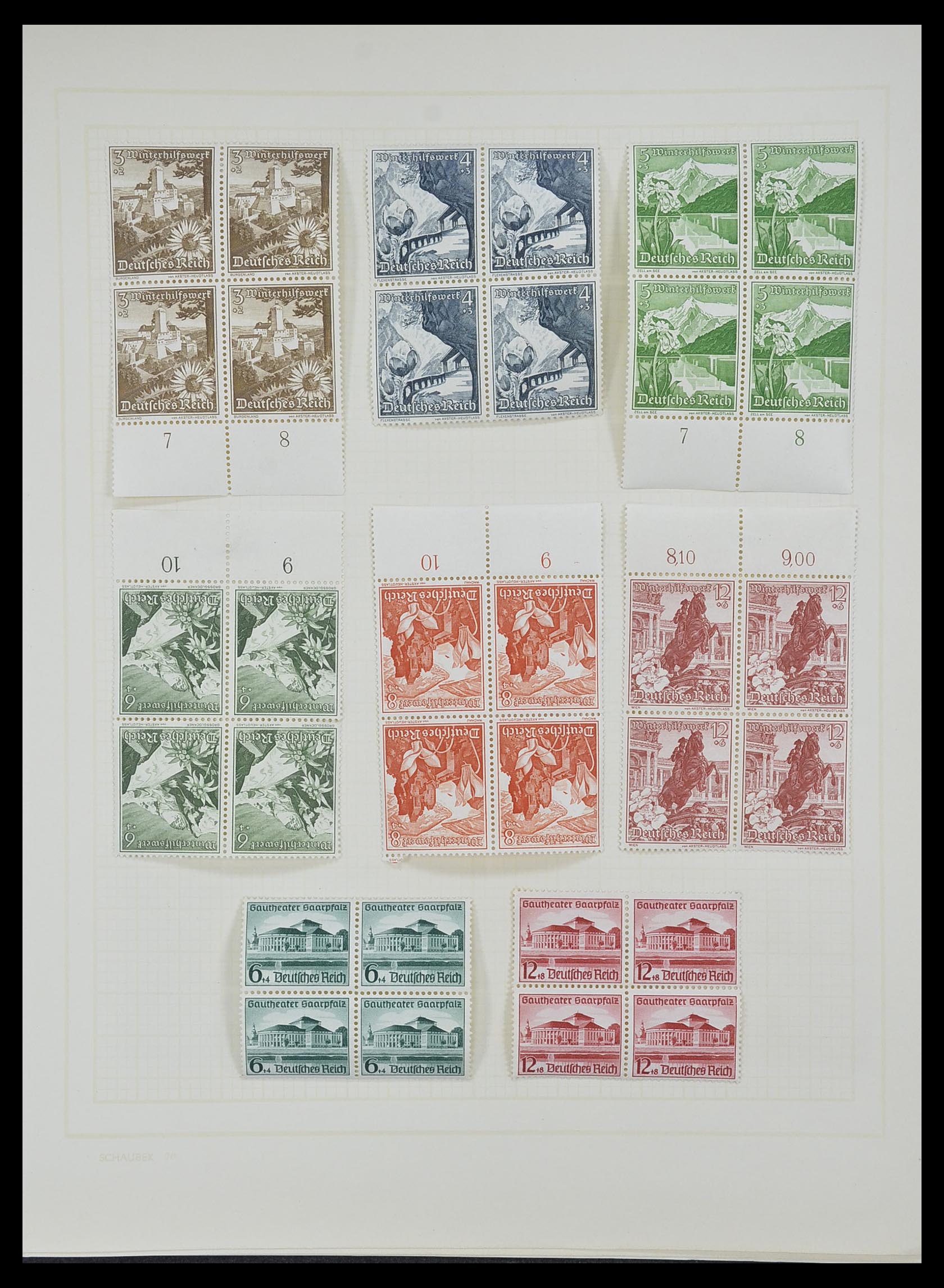 33215 039 - Postzegelverzameling 33215 Duitse Rijk 1920-1945.