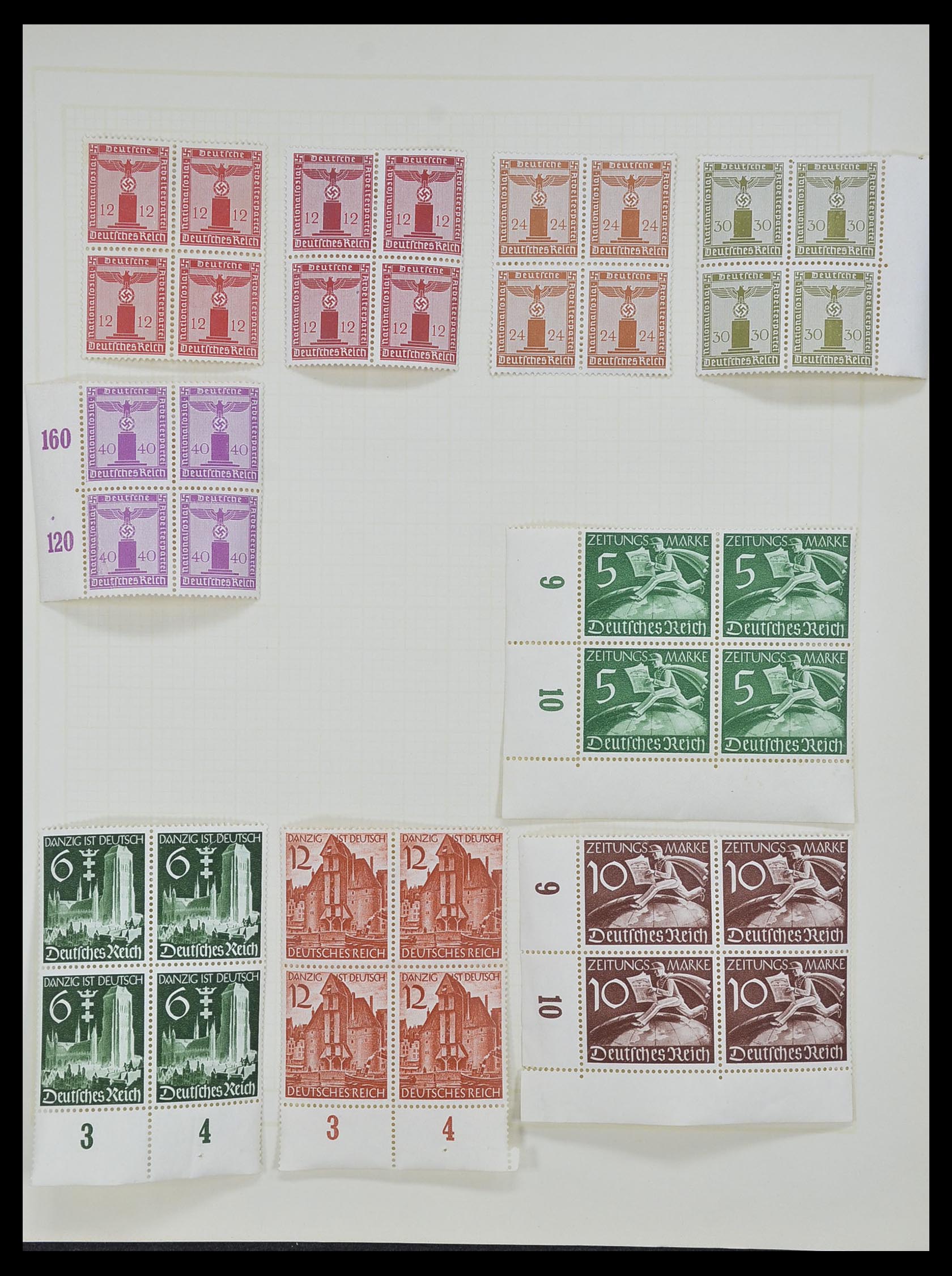 33215 042 - Stamp collection 33215 German Reich 1920-1945.