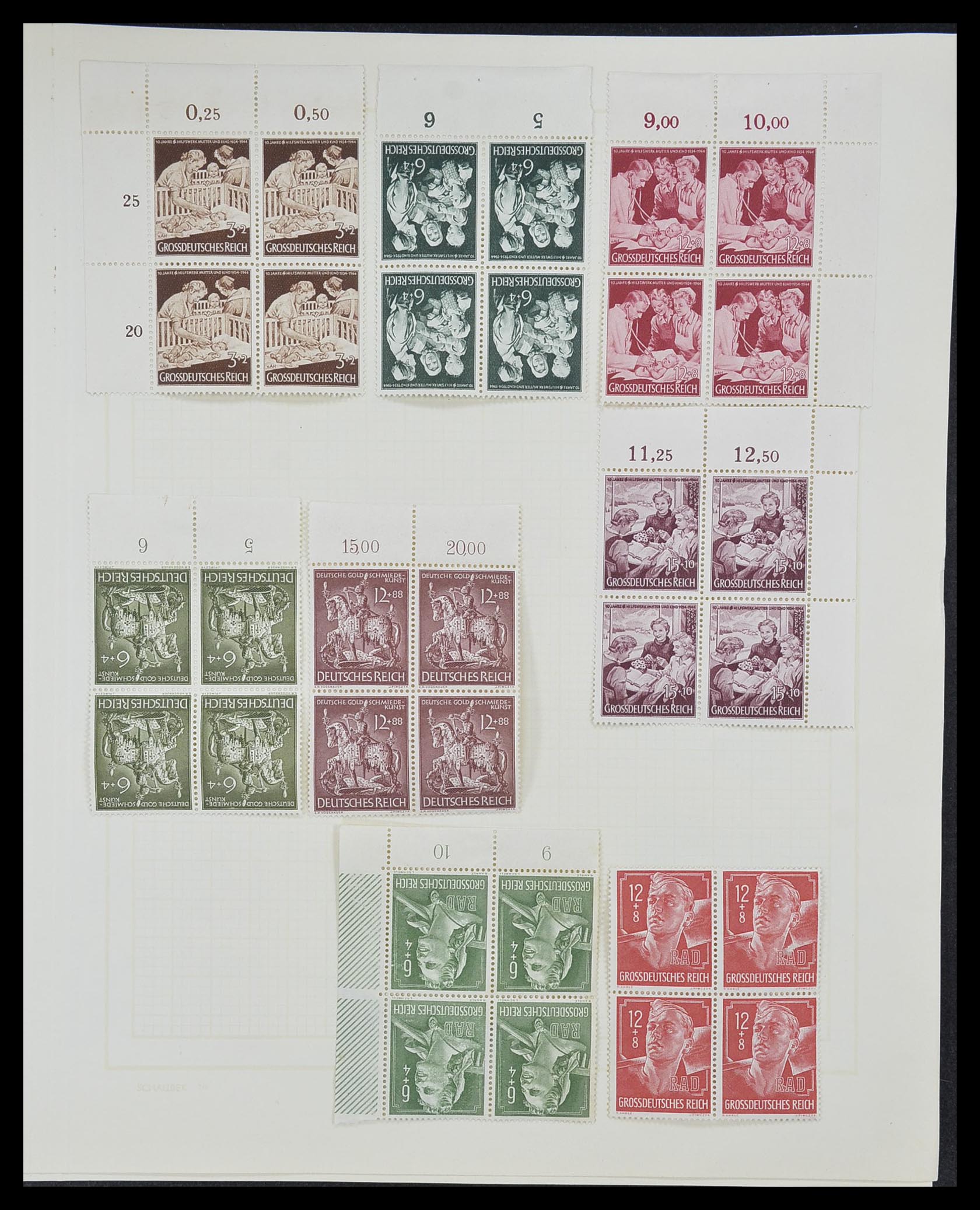 33215 060 - Postzegelverzameling 33215 Duitse Rijk 1920-1945.