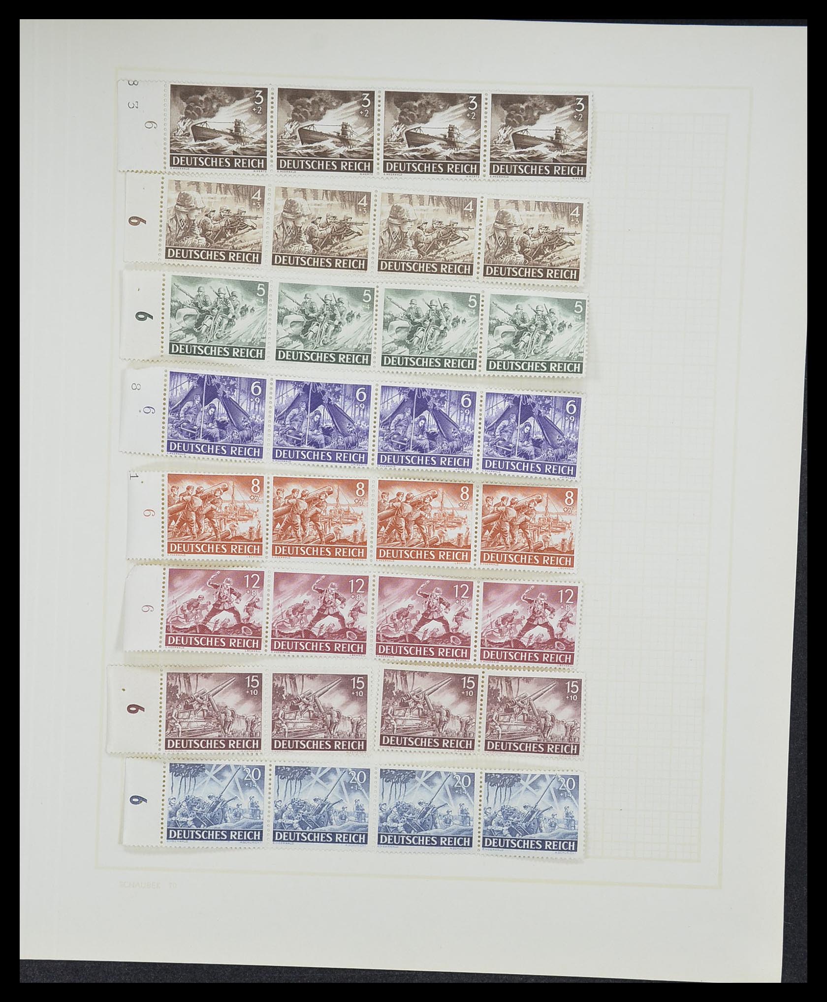 33215 073 - Postzegelverzameling 33215 Duitse Rijk 1920-1945.