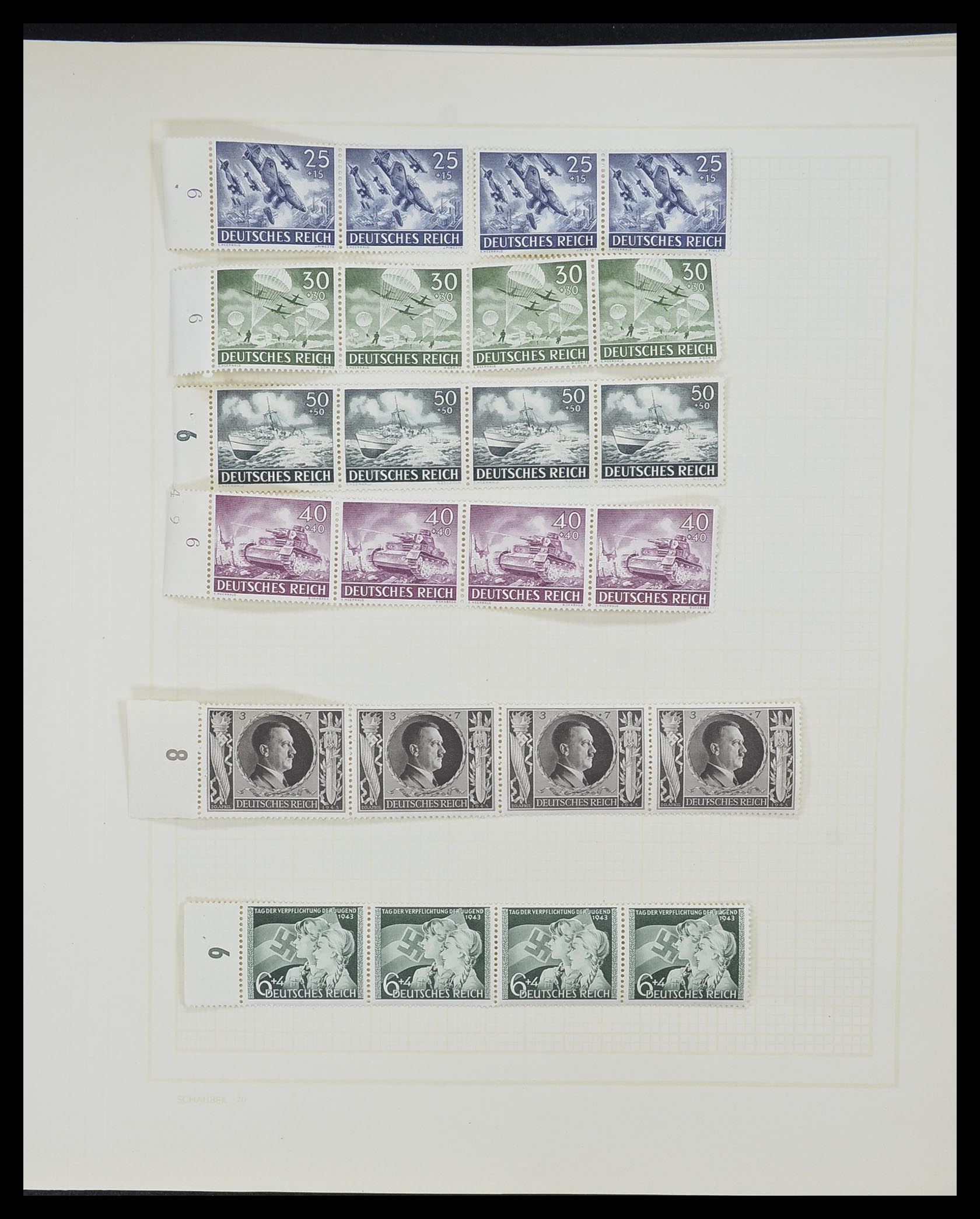33215 074 - Postzegelverzameling 33215 Duitse Rijk 1920-1945.