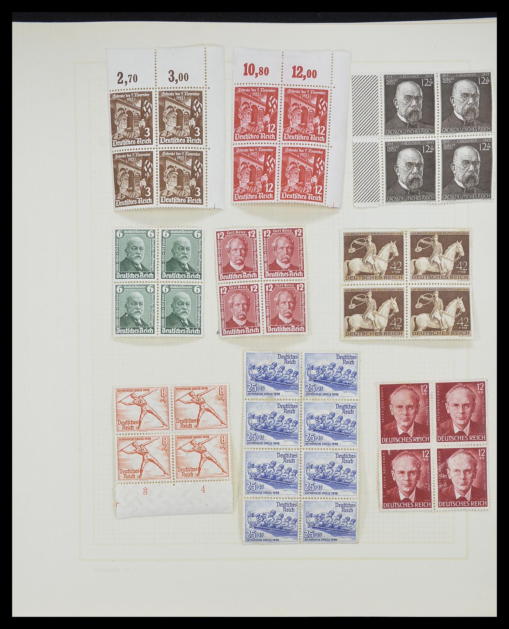 33215 076 - Postzegelverzameling 33215 Duitse Rijk 1920-1945.