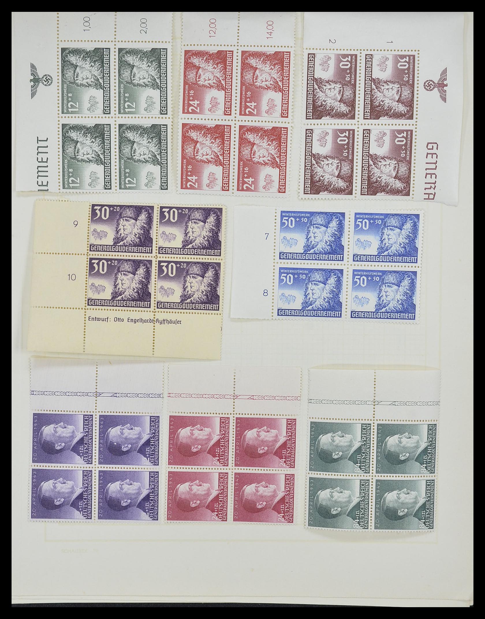 33215 100 - Postzegelverzameling 33215 Duitse Rijk 1920-1945.