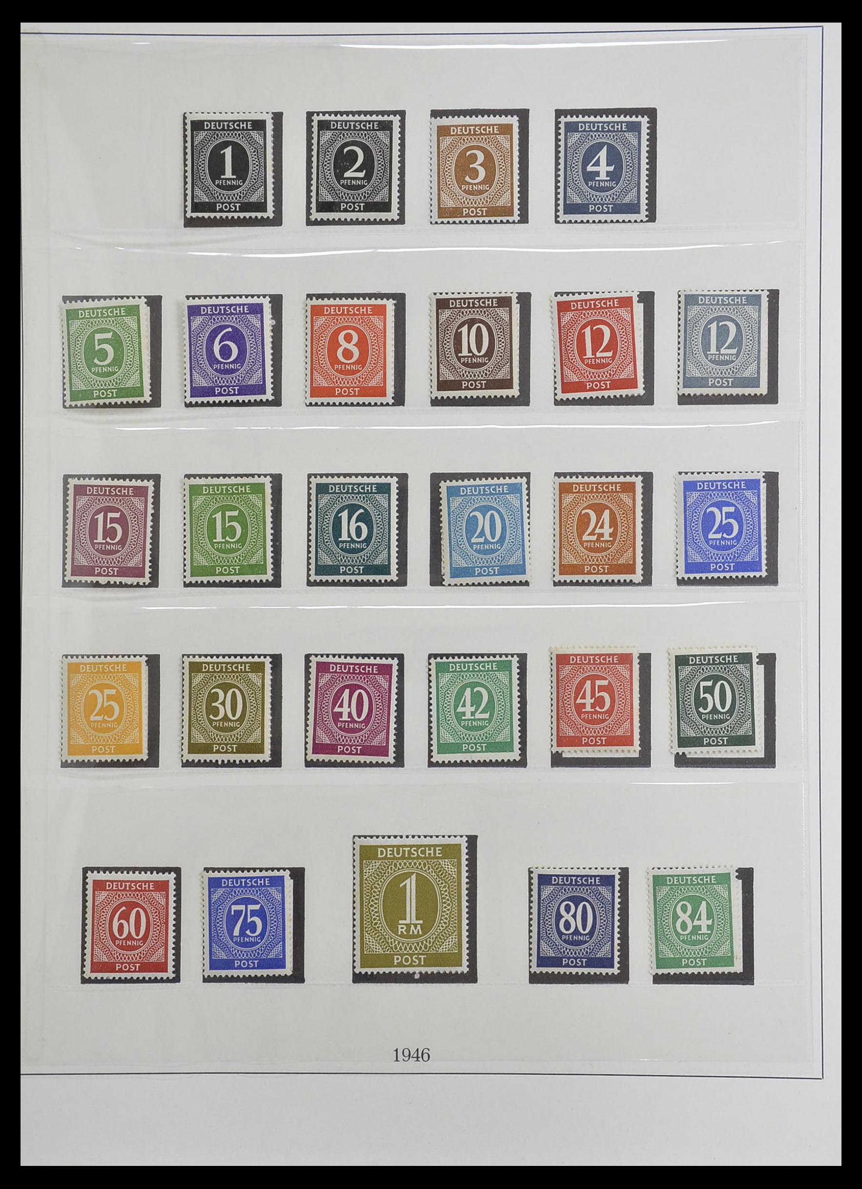 33216 001 - Stamp collection 33216 German Zones 1945-1949.