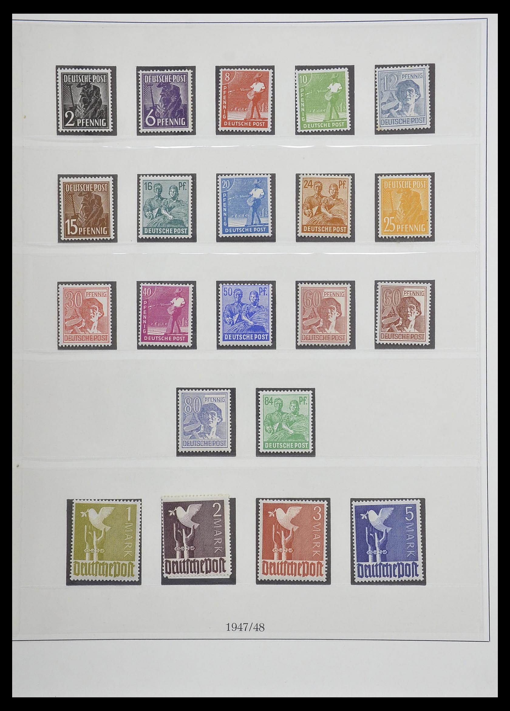 33216 004 - Postzegelverzameling 33216 Duitse Zones 1945-1949.